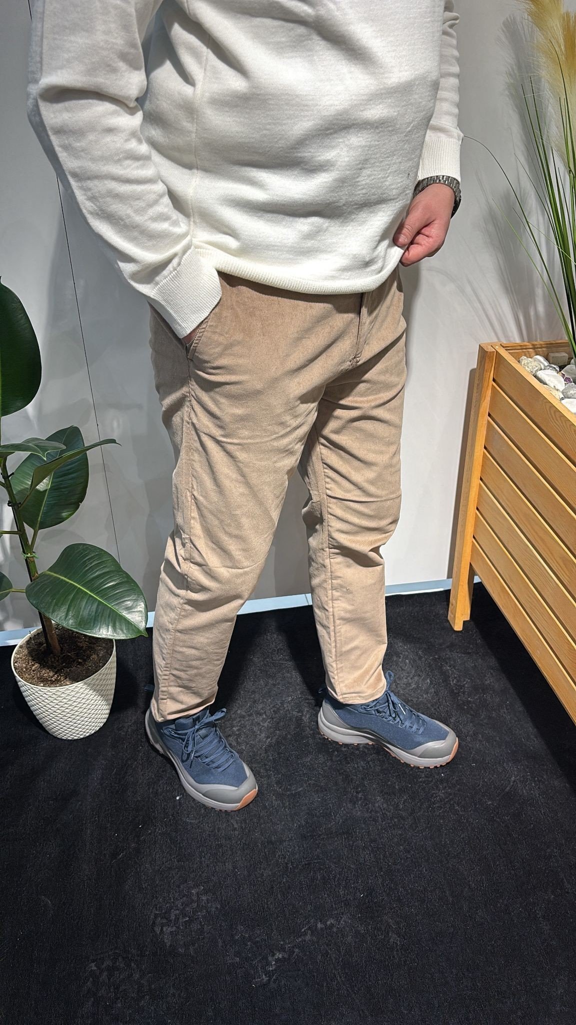 BEJ KADİFE PANTOLON