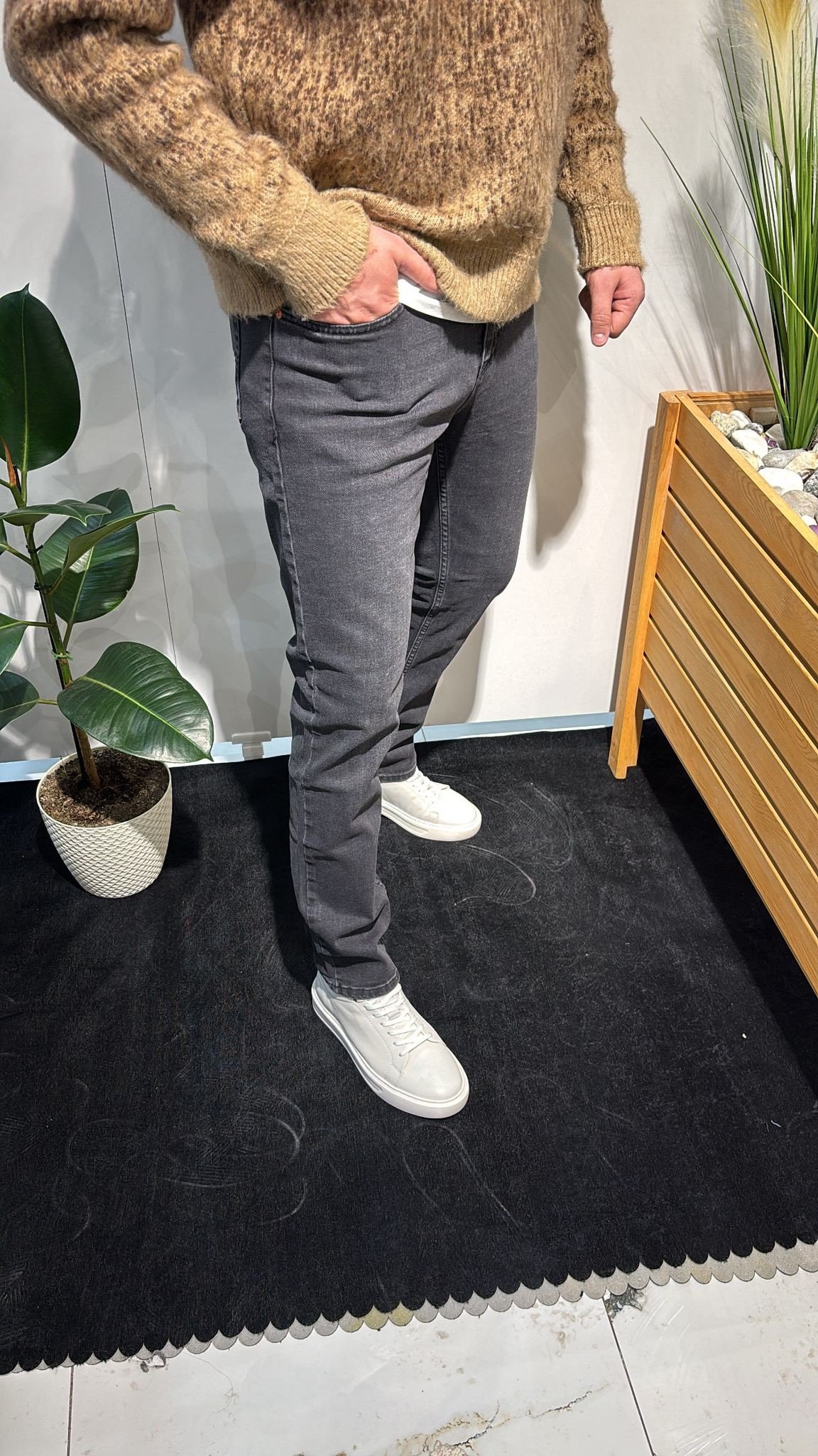 GRİ KOT PANTOLON