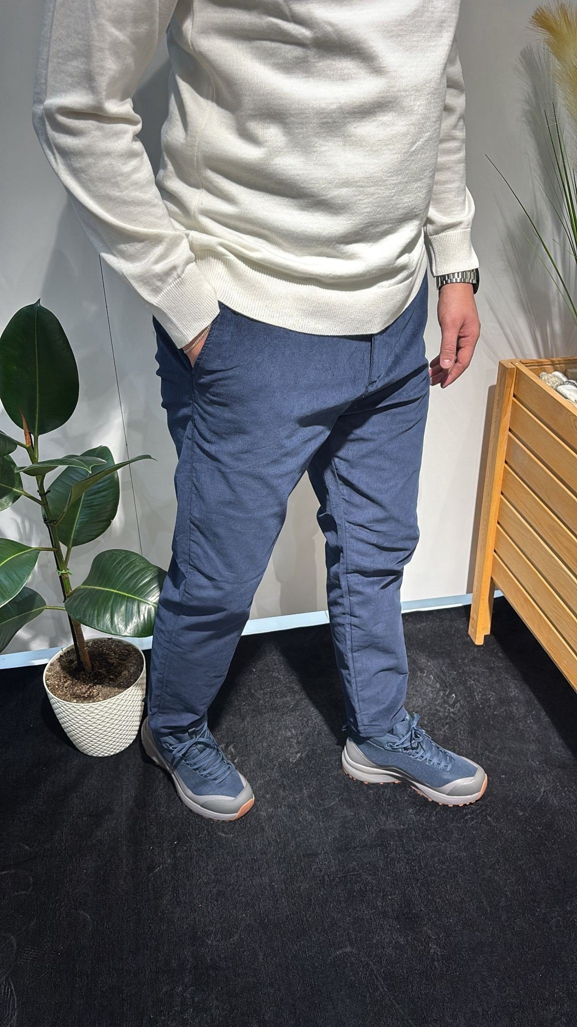 LACİVERT KADİFE PANTOLON