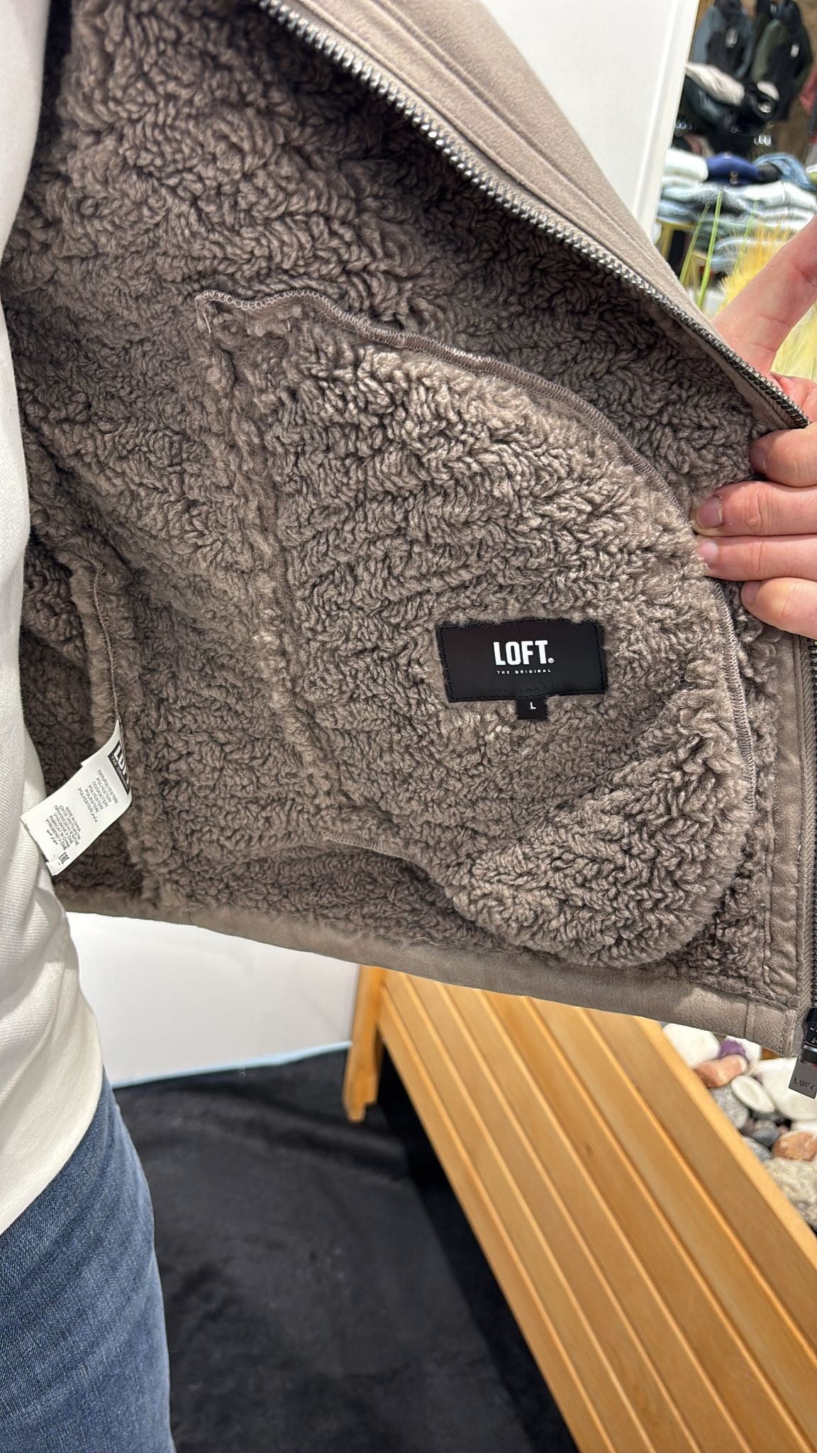 LOFT BEJ PELUŞ CEKET