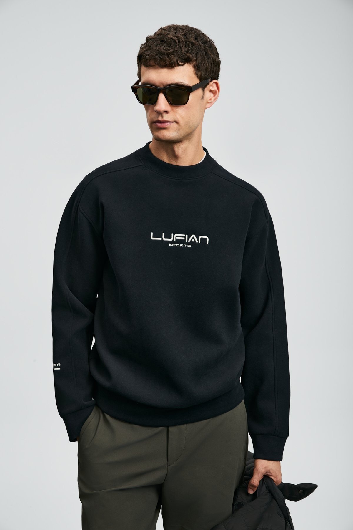 LUFİAN DARK SİYAH SWEATSHIRT