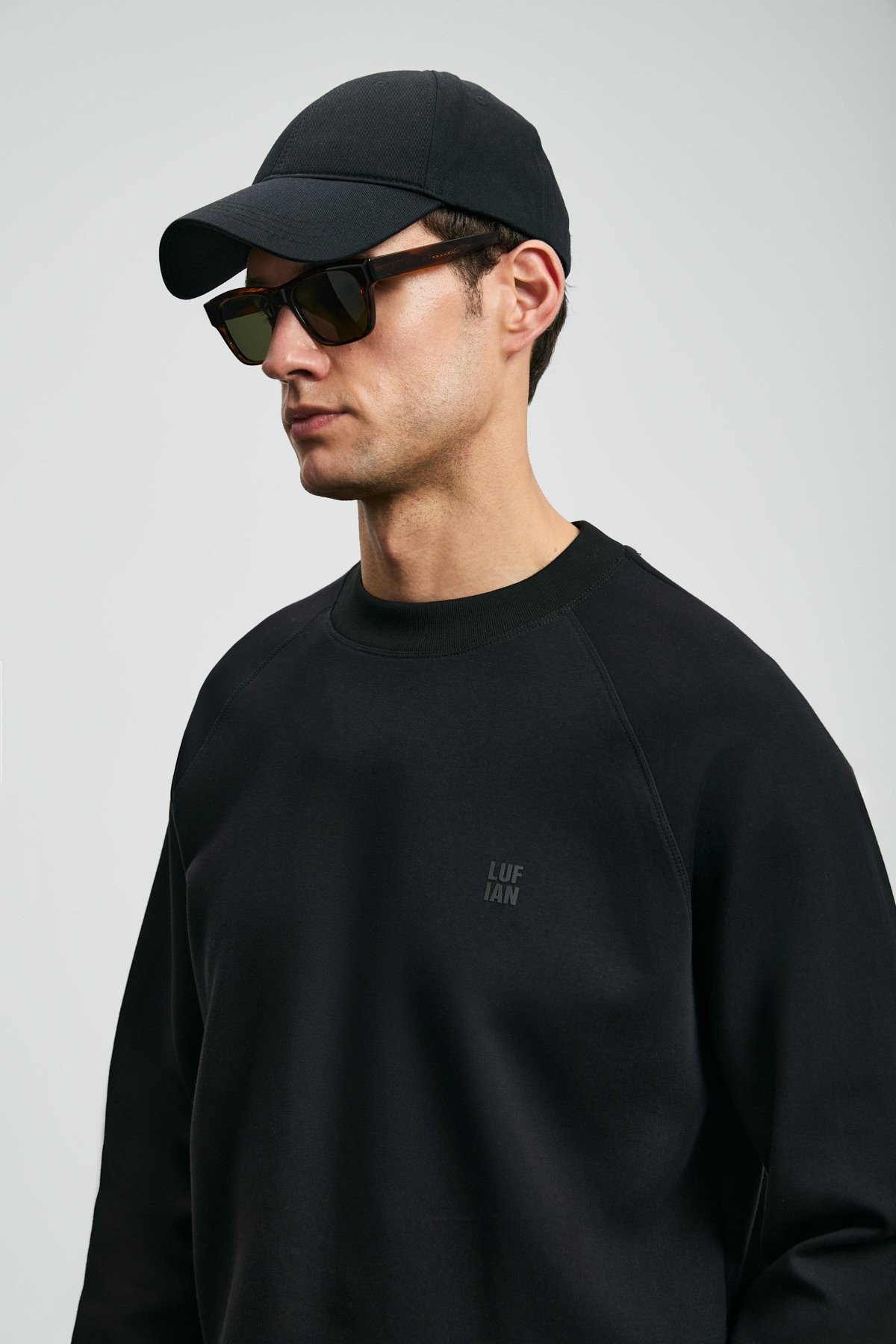 LUFİAN GRANT SİYAH SWEATSHIRT