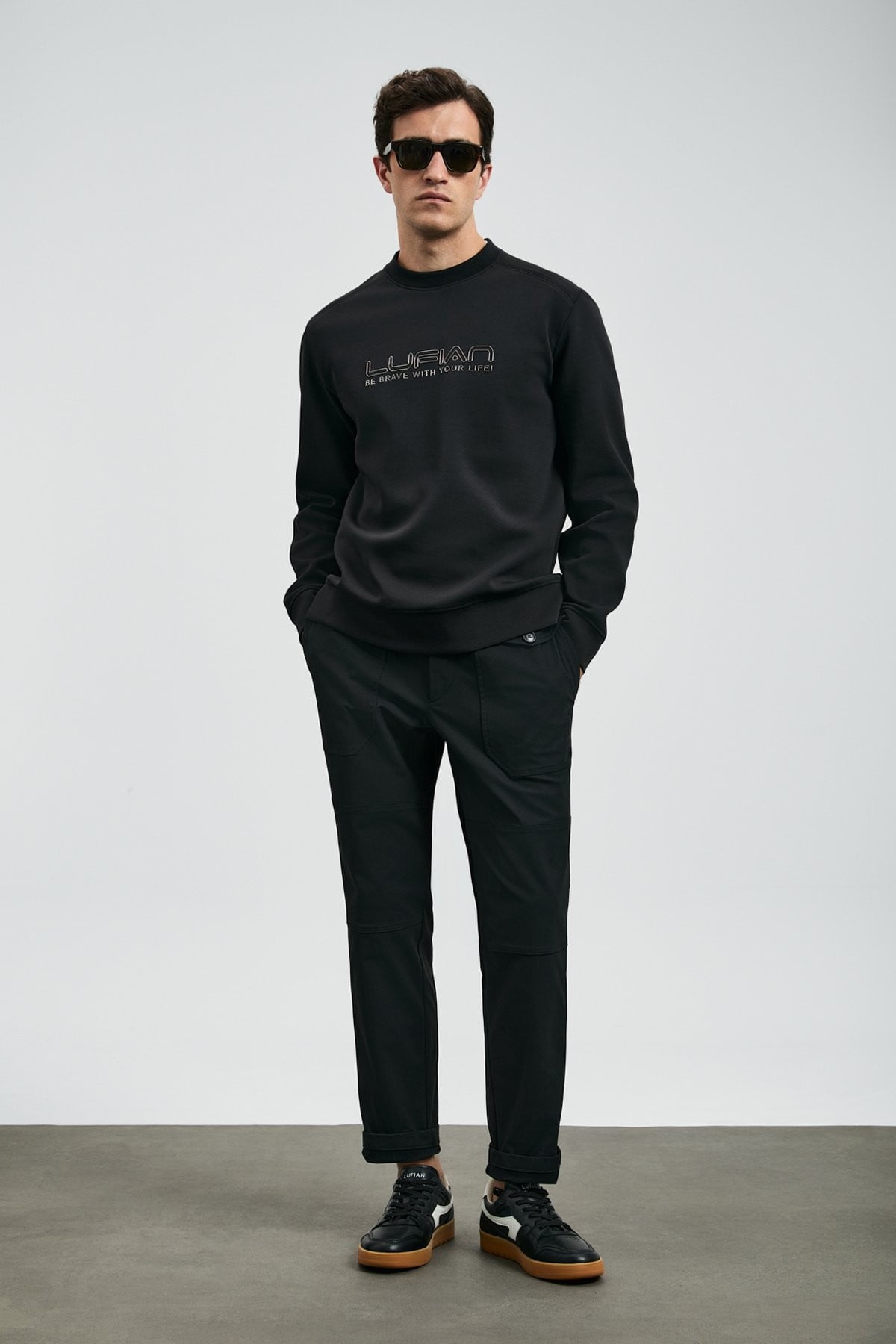 LUFİAN LUTHER SİYAH SWEATSHIRT
