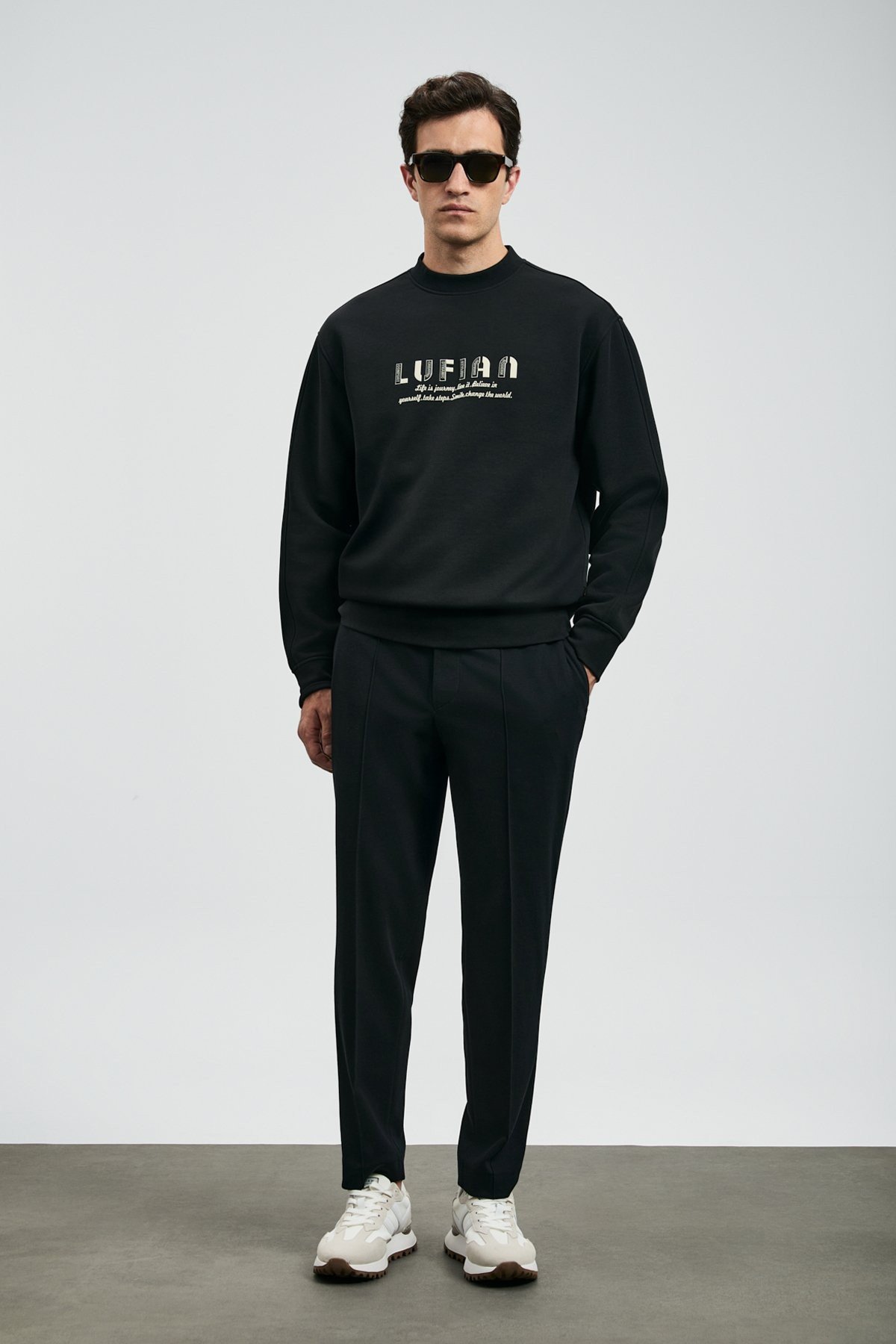 LUFİAN ORACLE SİYAH SWEATSHIRT
