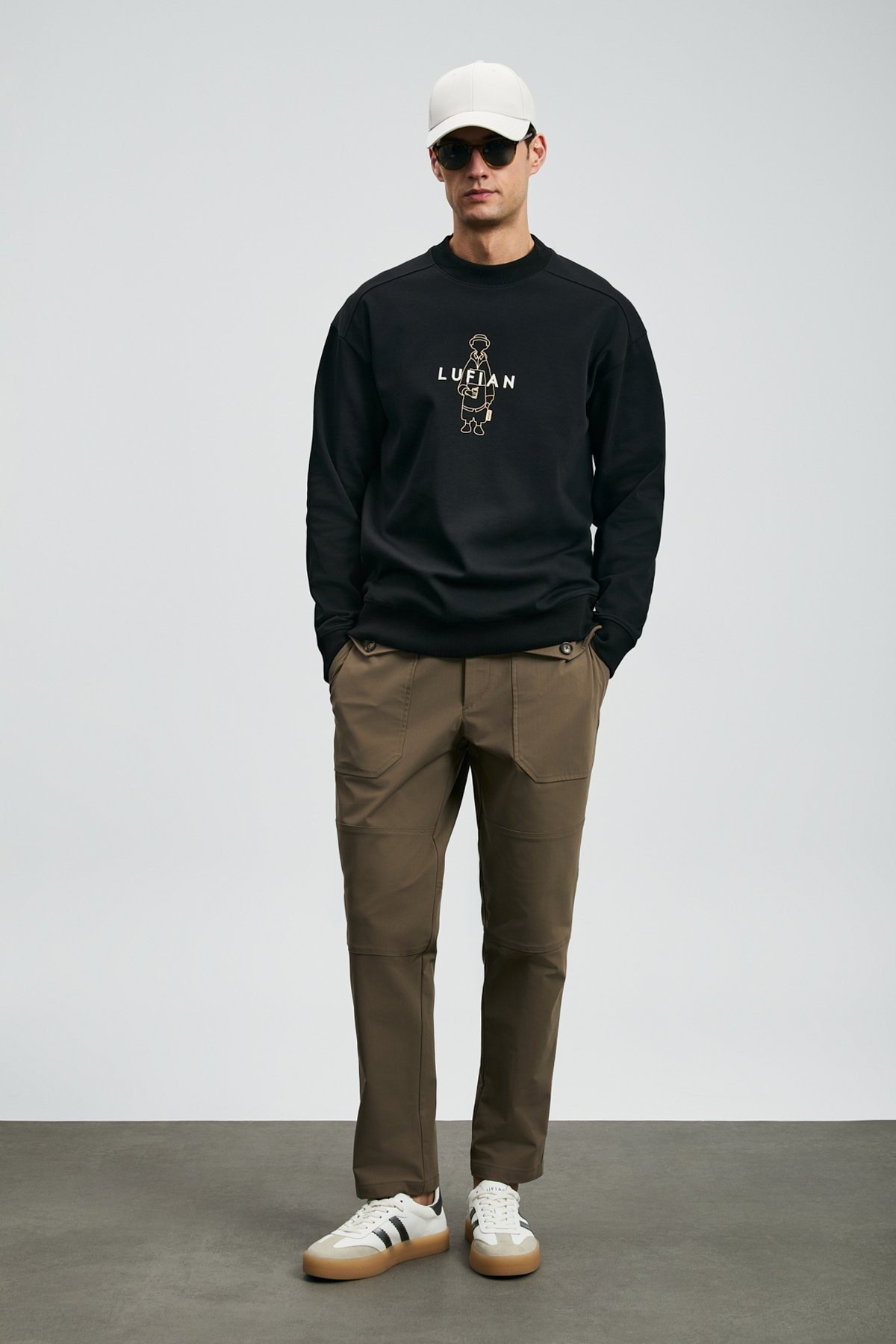 LUFİAN SİMBA SİYAH SWEATSHIRT