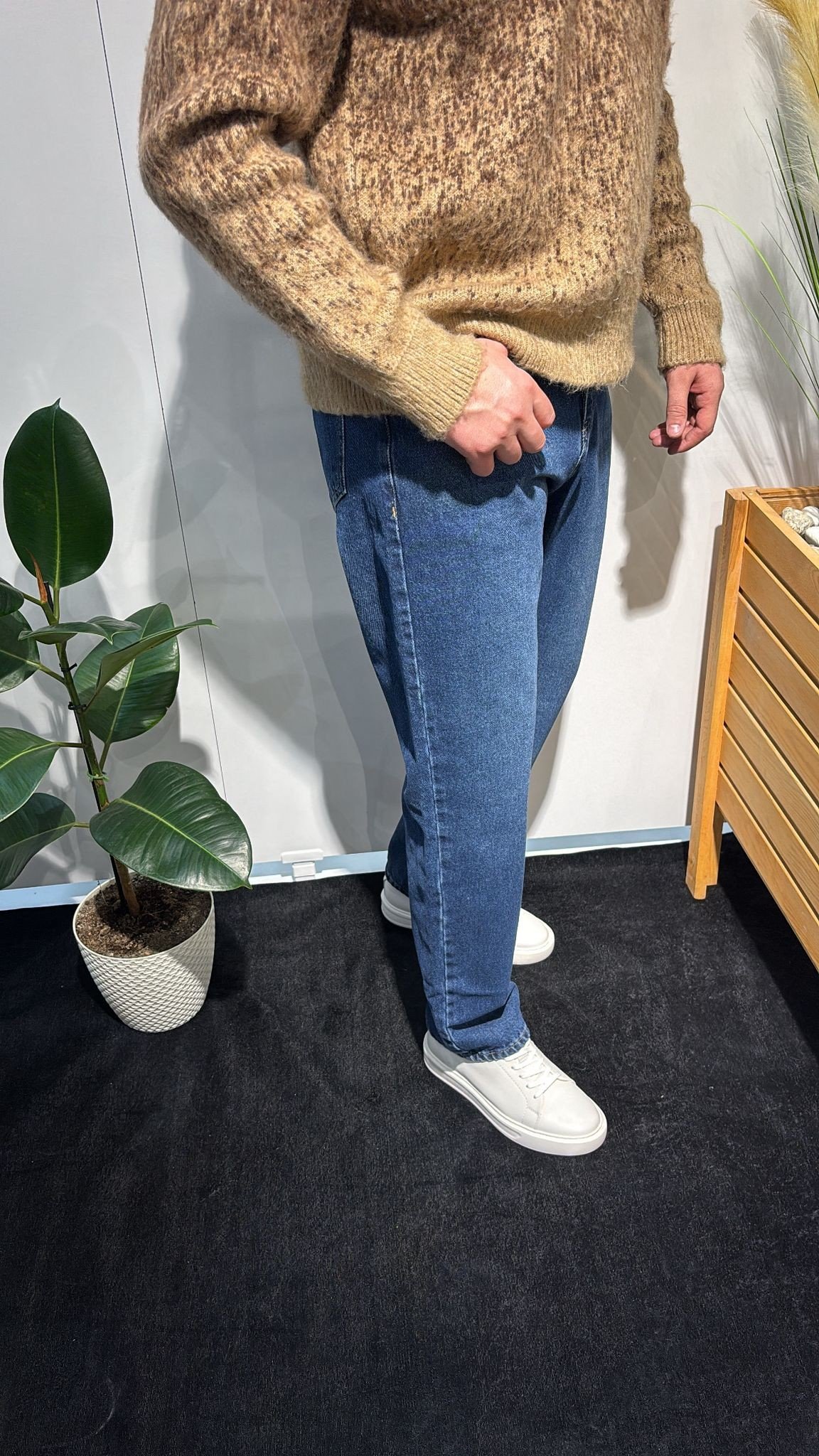 MAVİ BAGGY KOT PANTOLON