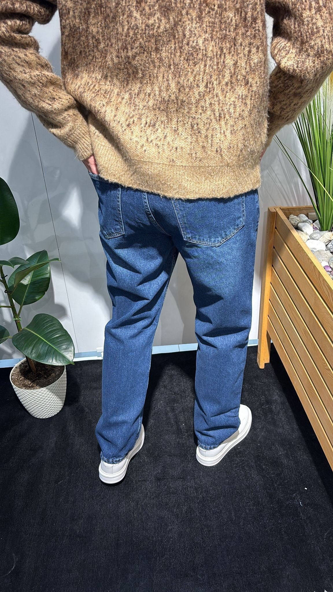 MAVİ BAGGY KOT PANTOLON
