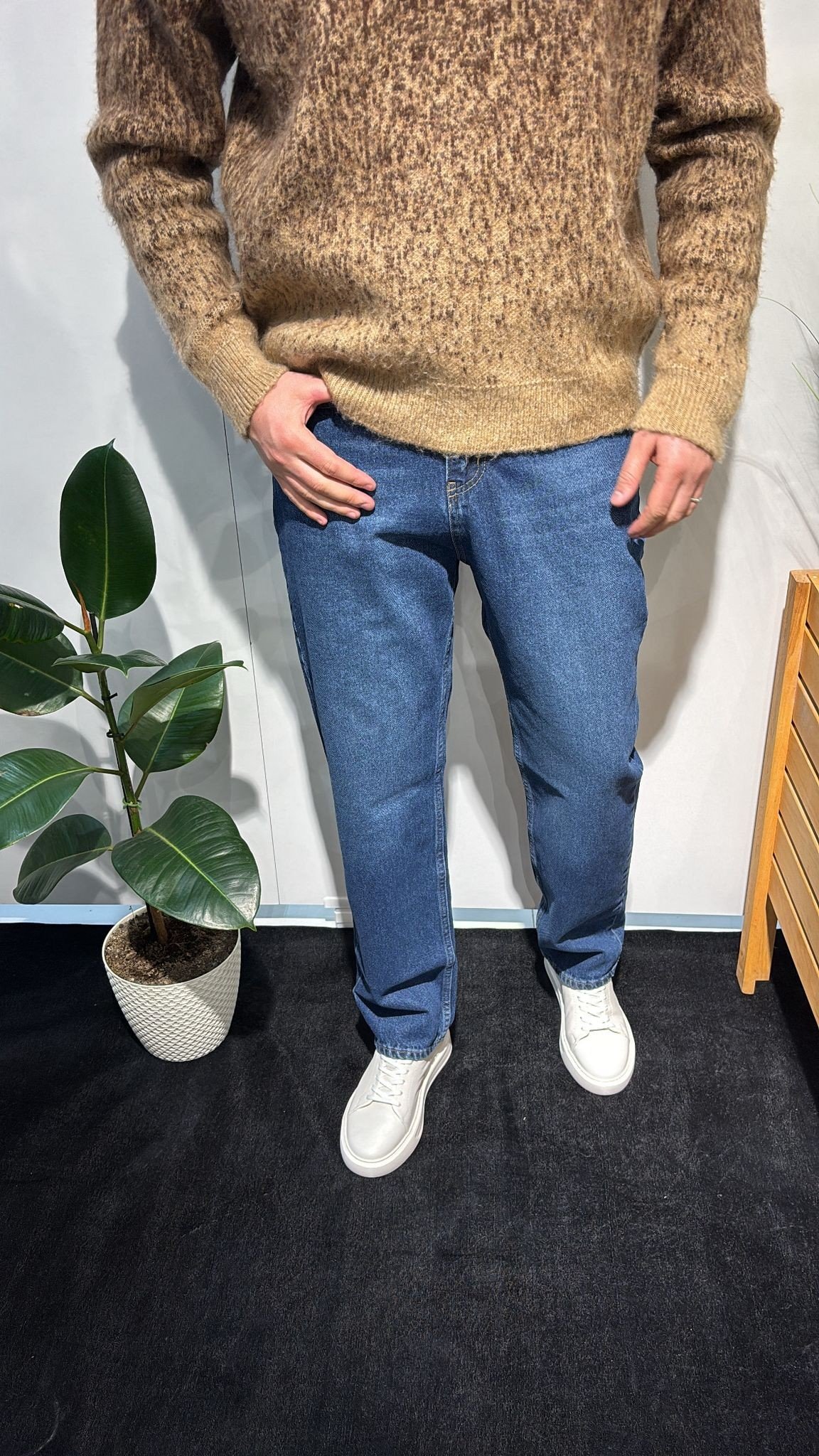 MAVİ BAGGY KOT PANTOLON