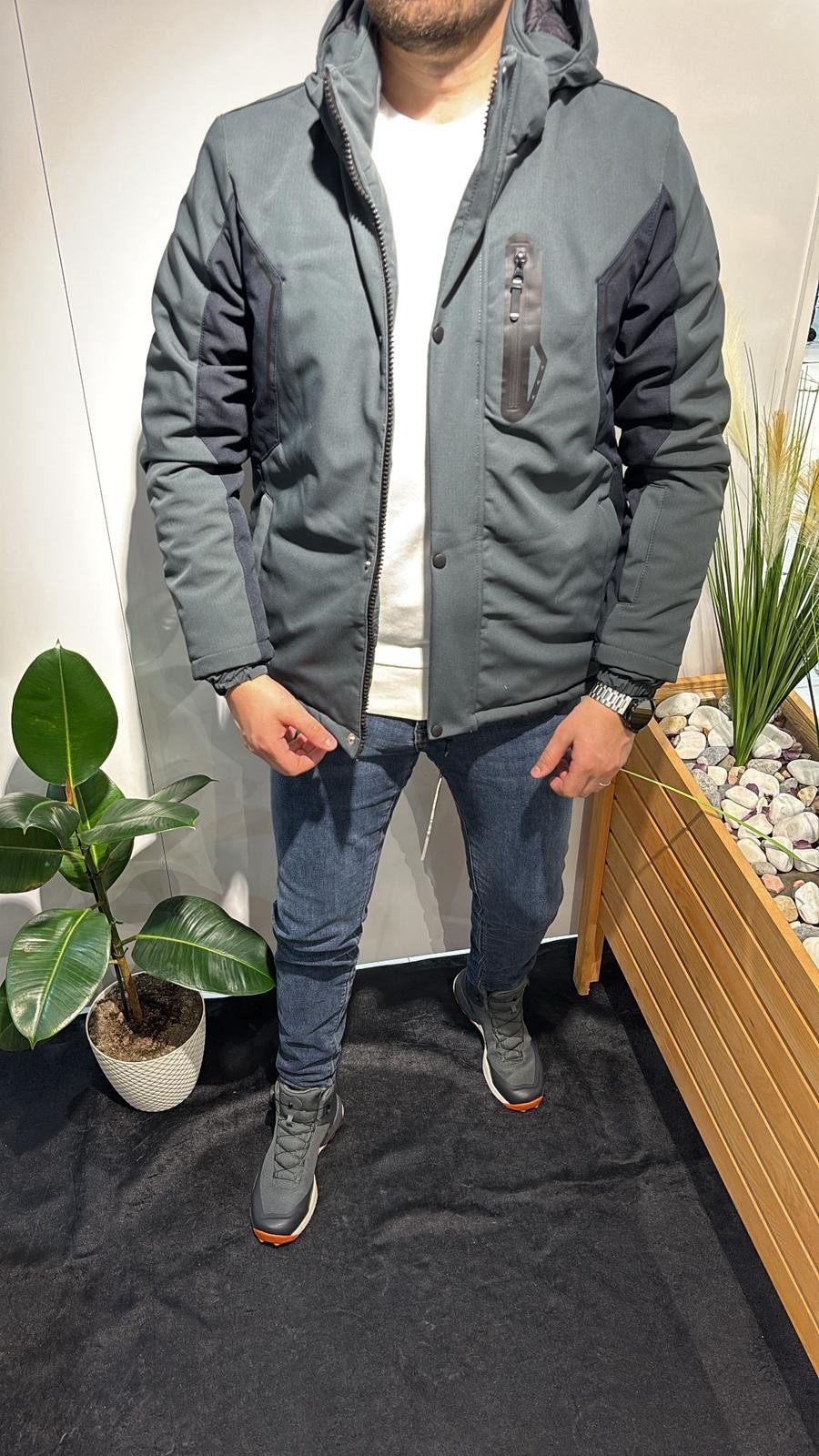 PETROL-LACİVERT OUTDOOR MONT