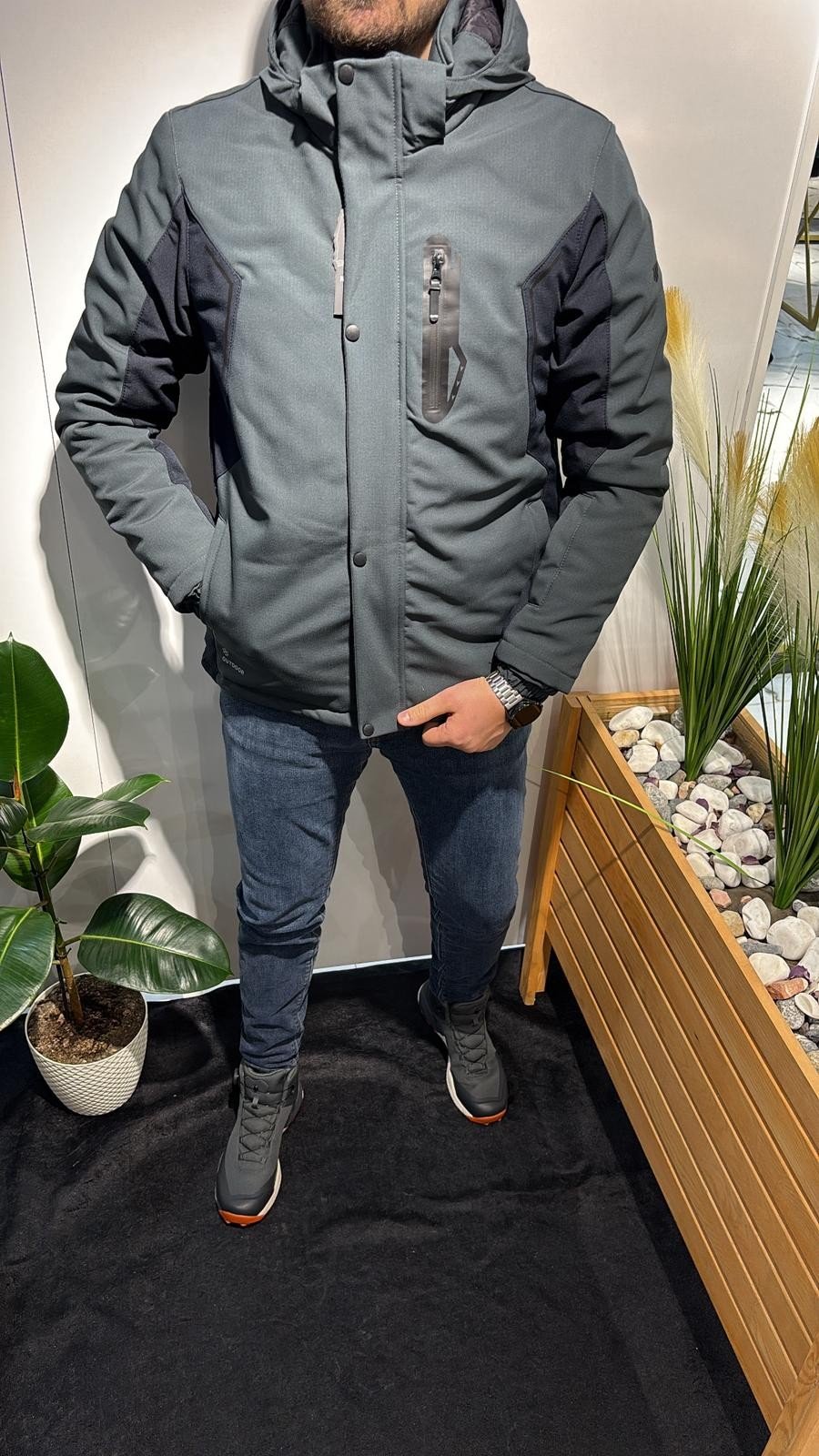PETROL-LACİVERT OUTDOOR MONT