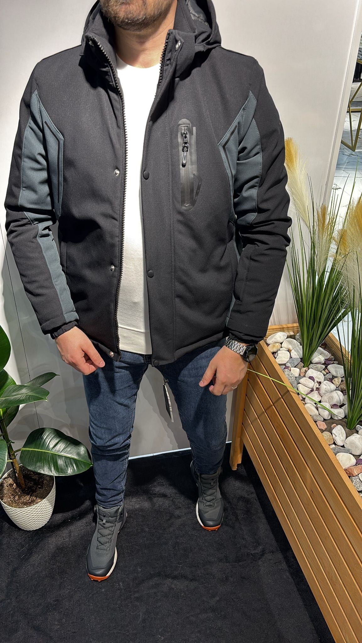 SİYAH-PETROL OUTDOOR MONT