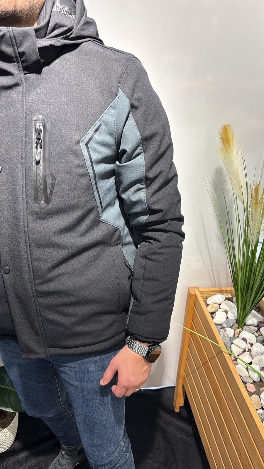 SİYAH-PETROL OUTDOOR MONT