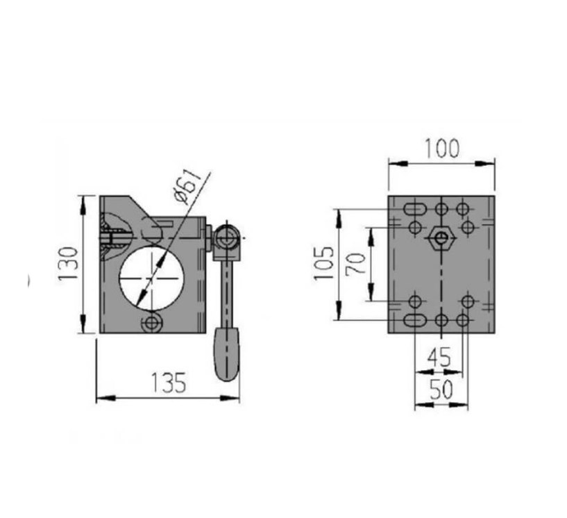 Knott Destek Tekeri Bağlama Kelepçesi 60 mm
