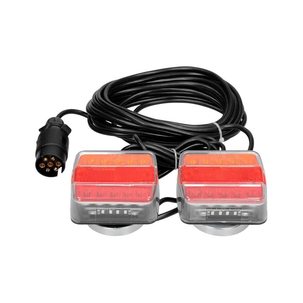 MIKNATISLI 10M LED RÖMORK STOP LAMBASI SETİ  7 PİN 12V