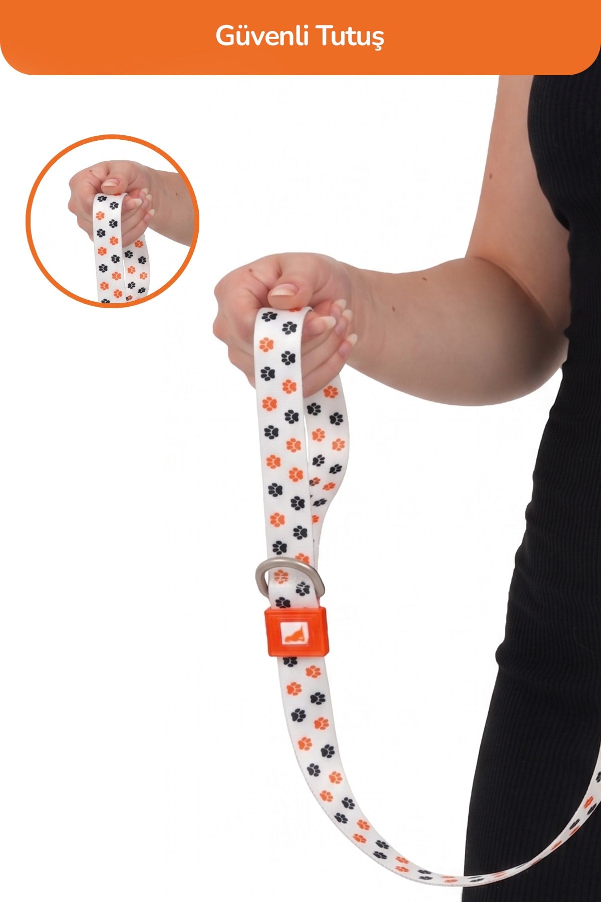 Köpekler İçin Dayanıklı Ve Güvenli, Desenli Gezdirme Tasması ( 25mm )