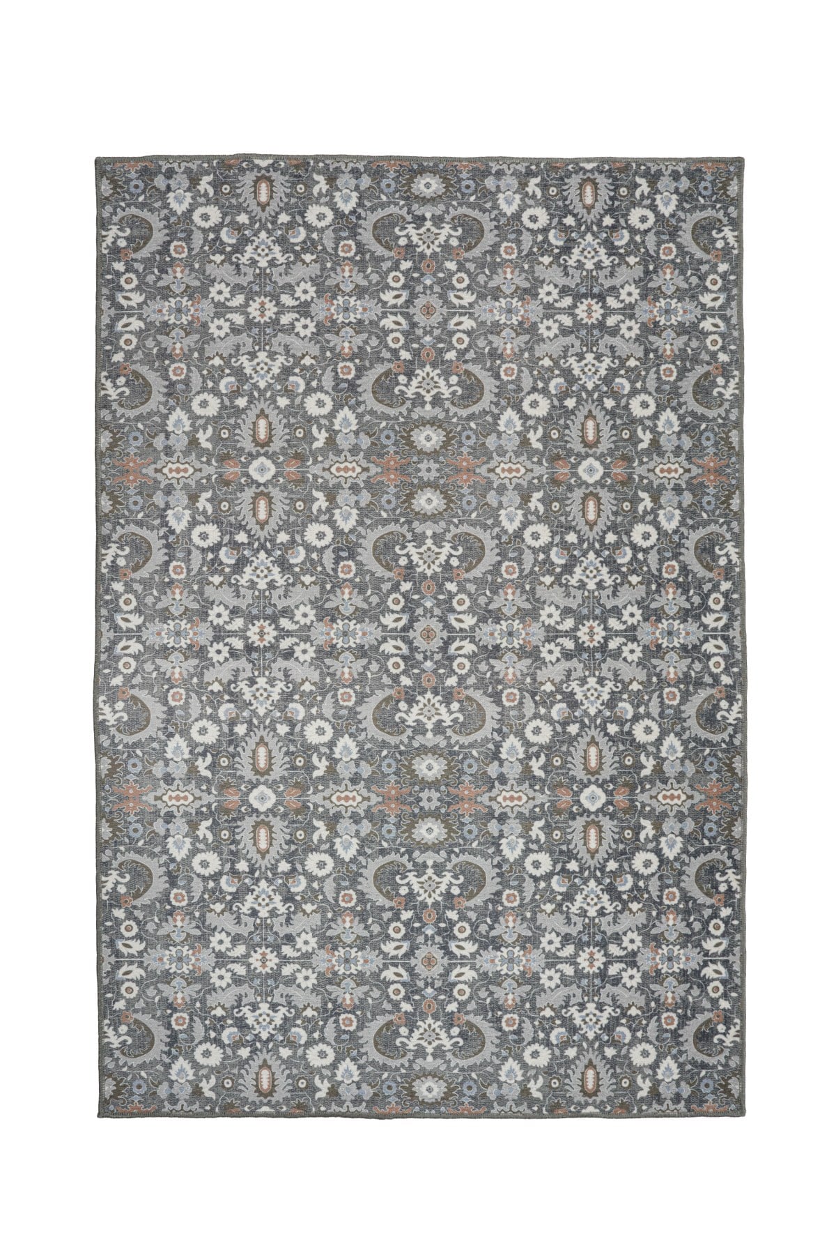 Art Deco Dijital Şönil Halı | Vintage Desenli Halı | Kaymaz Tabanlı | Makinede Yıkanabilir | OART04 160x230