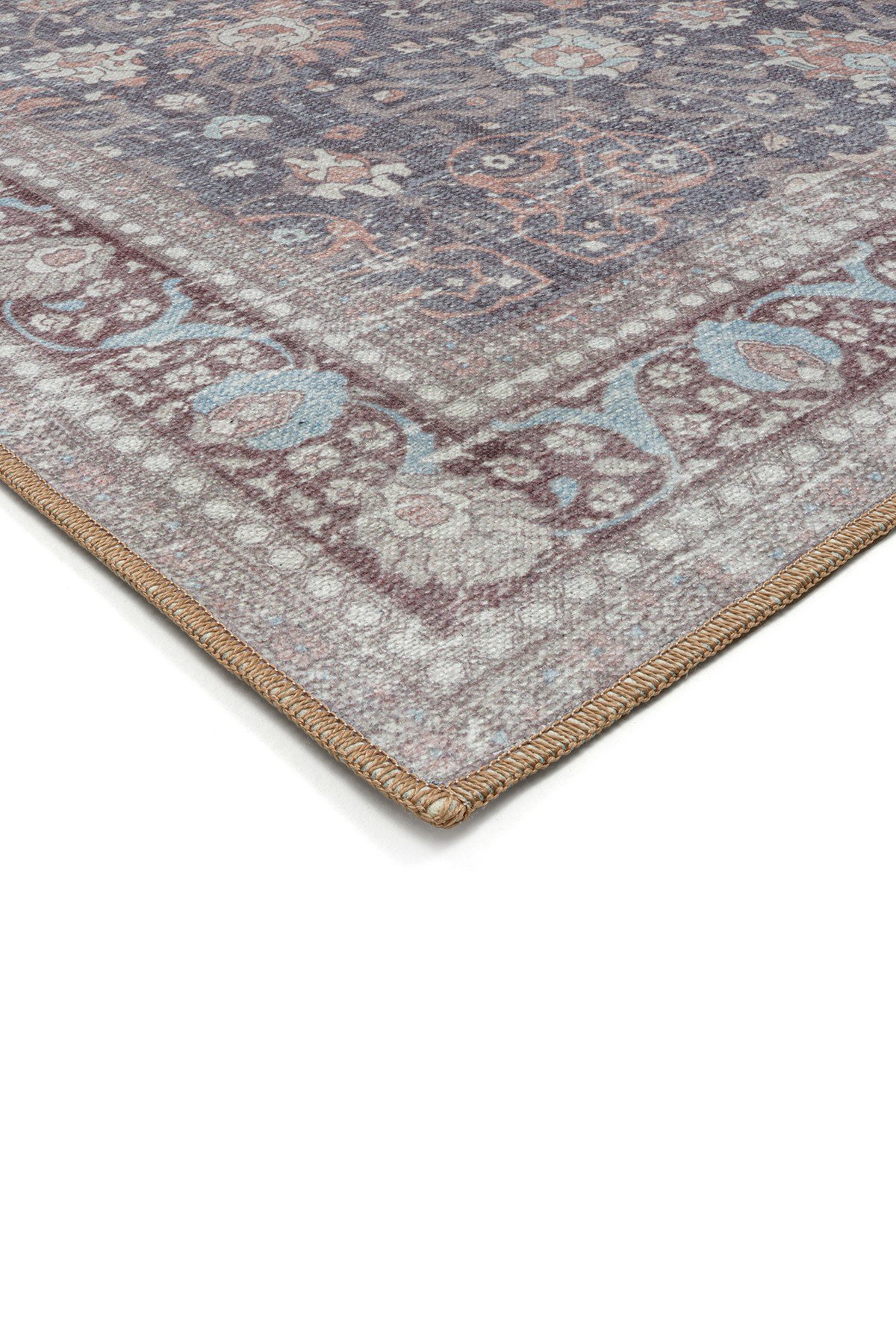 Art Deco Dijital Şönil Halı | Vintage Desenli Halı | Kaymaz Tabanlı | Makinede Yıkanabilir | OART02 160X230 