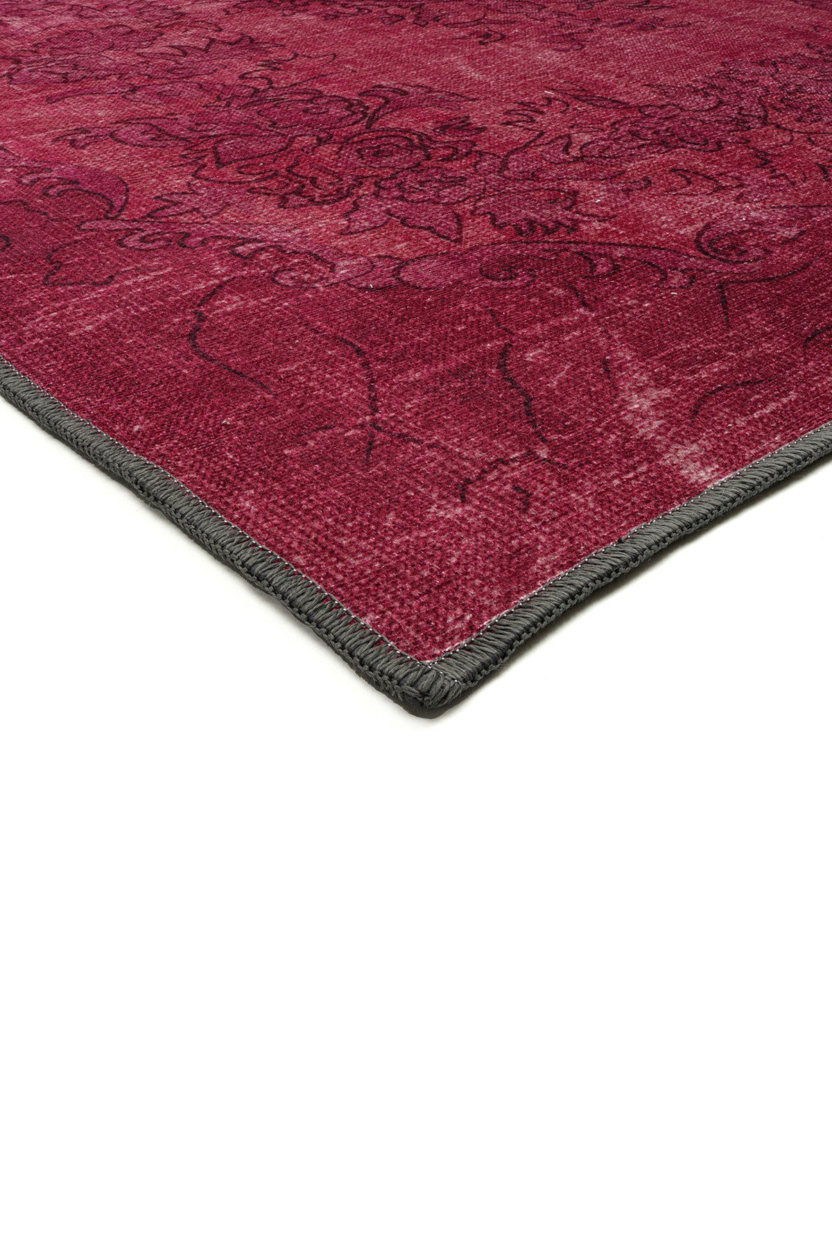Art Deco Dijital Şönil Halı | Vintage Desenli Halı | Kaymaz Tabanlı | Makinede Yıkanabilir | OART07 160x230