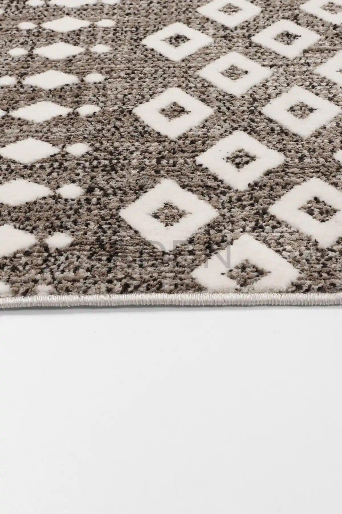 Lazuli Dokuma Halı |Makinede Yıkanabilir Modern Halı|Kilim, Yolluk, Salon, Mutfak Halısı|Vizon|LZL02