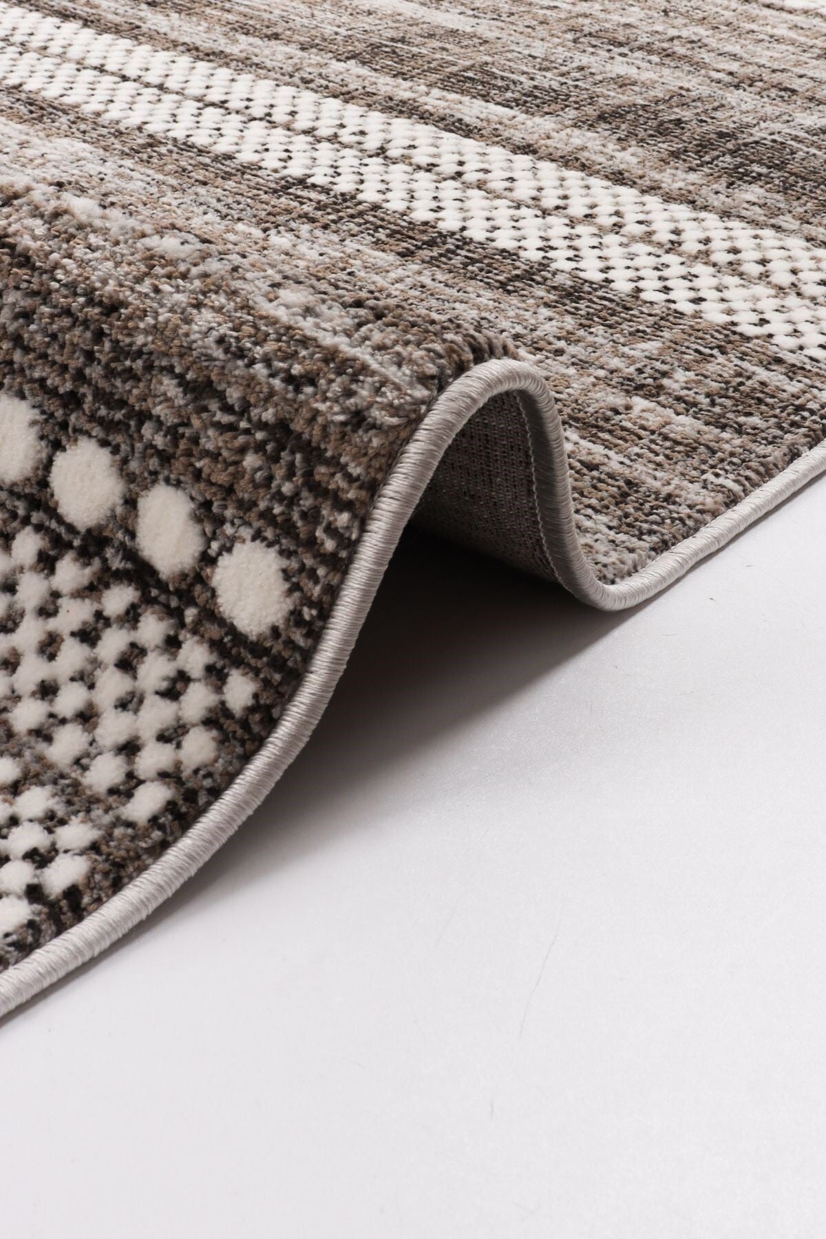 Lazuli Dokuma Halı |Makinede Yıkanabilir Modern Halı|Kilim, Yolluk, Salon, Mutfak Halısı|Vizon|LZL01