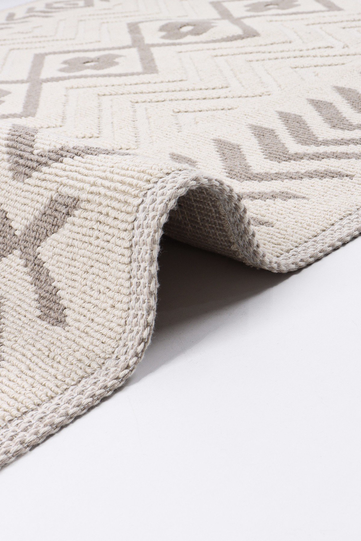 Lima Pamuk Dokuma Halı |Kaymaz Tabanlı |Makinede Yıkanabilir Modern Halı |Kilim, Yolluk LMA01
