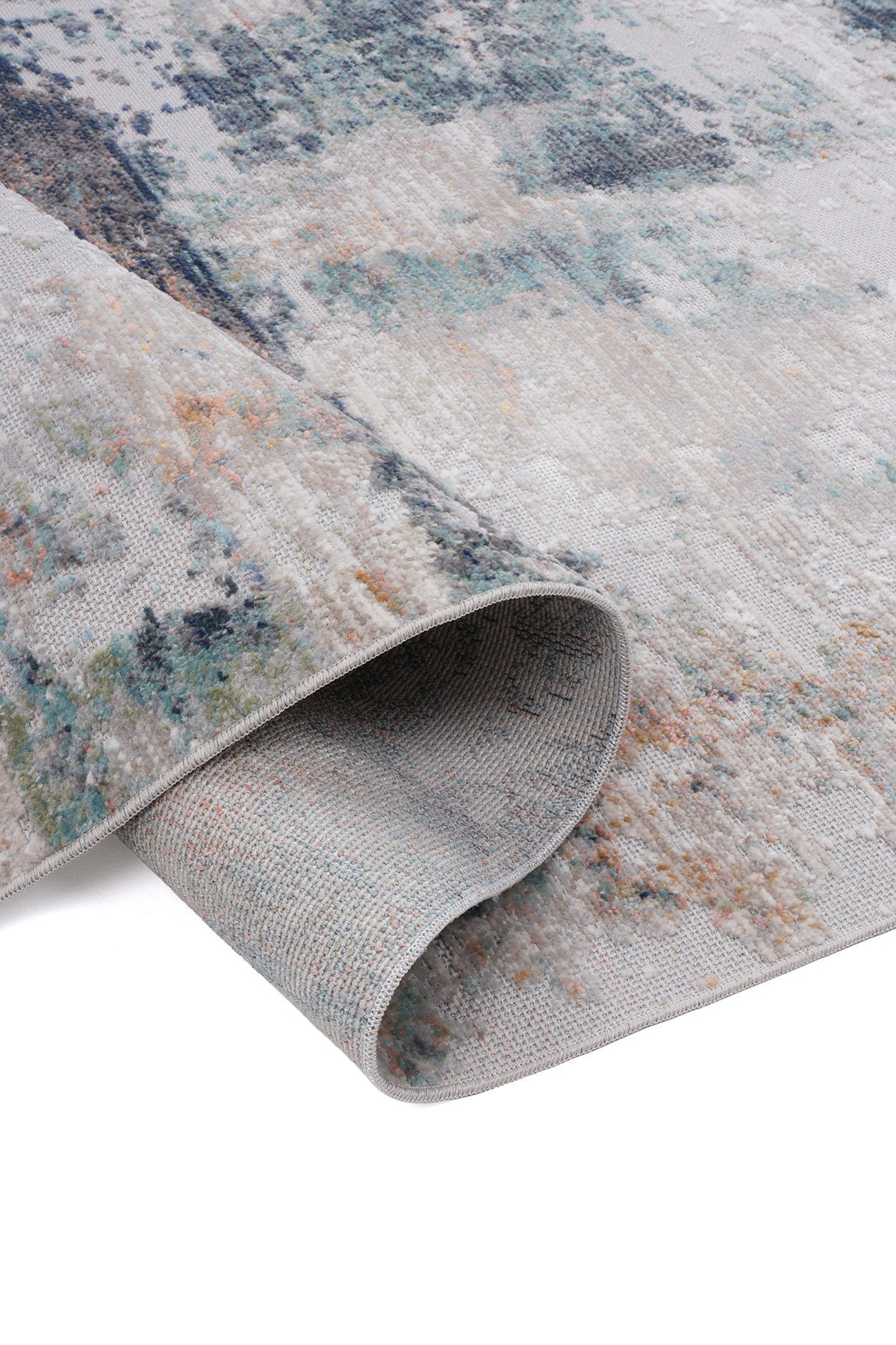 Lorien Vintage Dokuma Halı | Eskitme Desenli Pamuk Tabanlı Halı | Modern Salon Halısı | LOR15