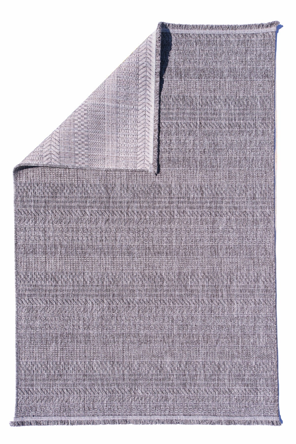 Native Hasır Dokuma Halı | Makinede Yıkanabilir | Modern Halı | Salon, Mutfak Halısı| Gri | NAT01