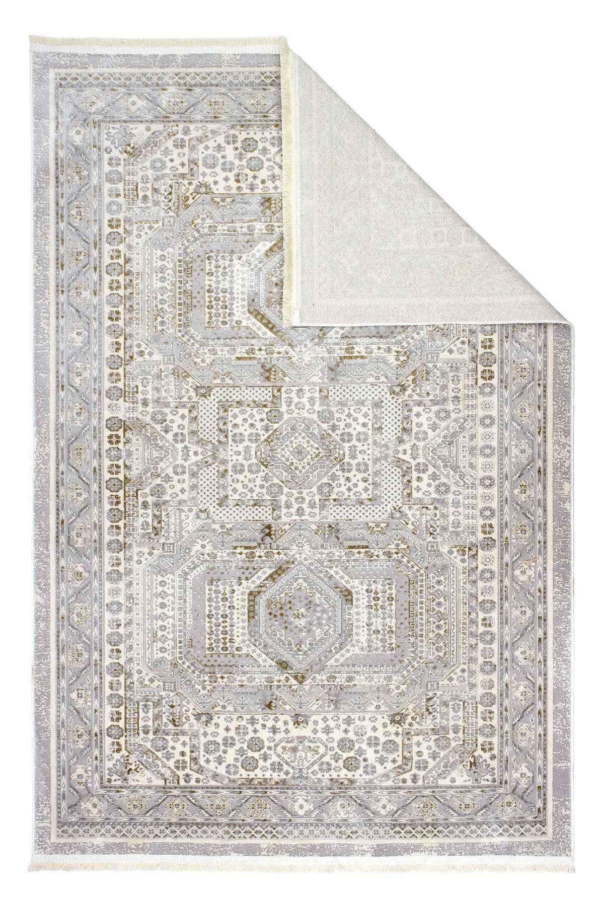 Serina Kadife Dokuma Halı | Kaymaz Tabanlı | Makinede Yıkanabilir | Modern Halı | Gold |SRN01