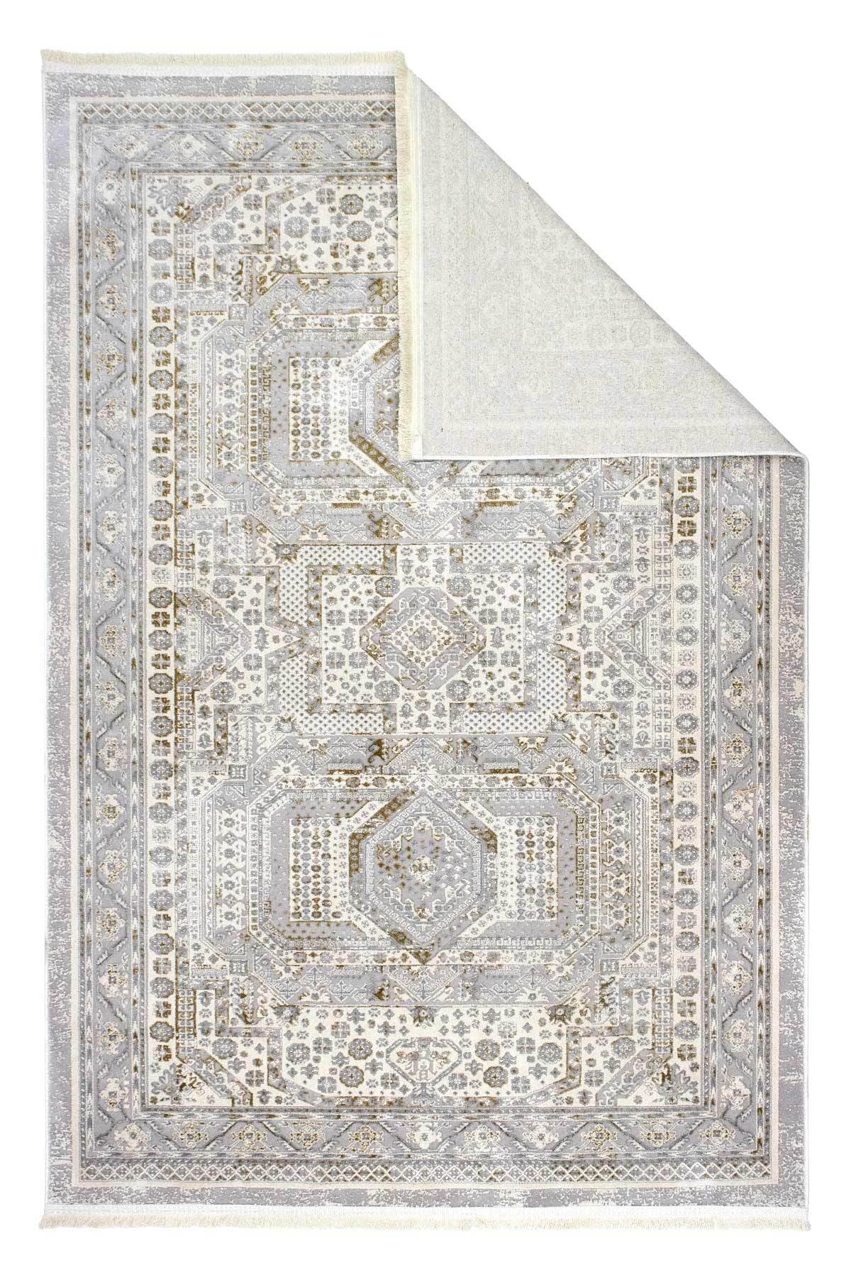 Serina Kadife Dokuma Halı | Kaymaz Tabanlı | Makinede Yıkanabilir | Modern Halı | Gold |SRN01