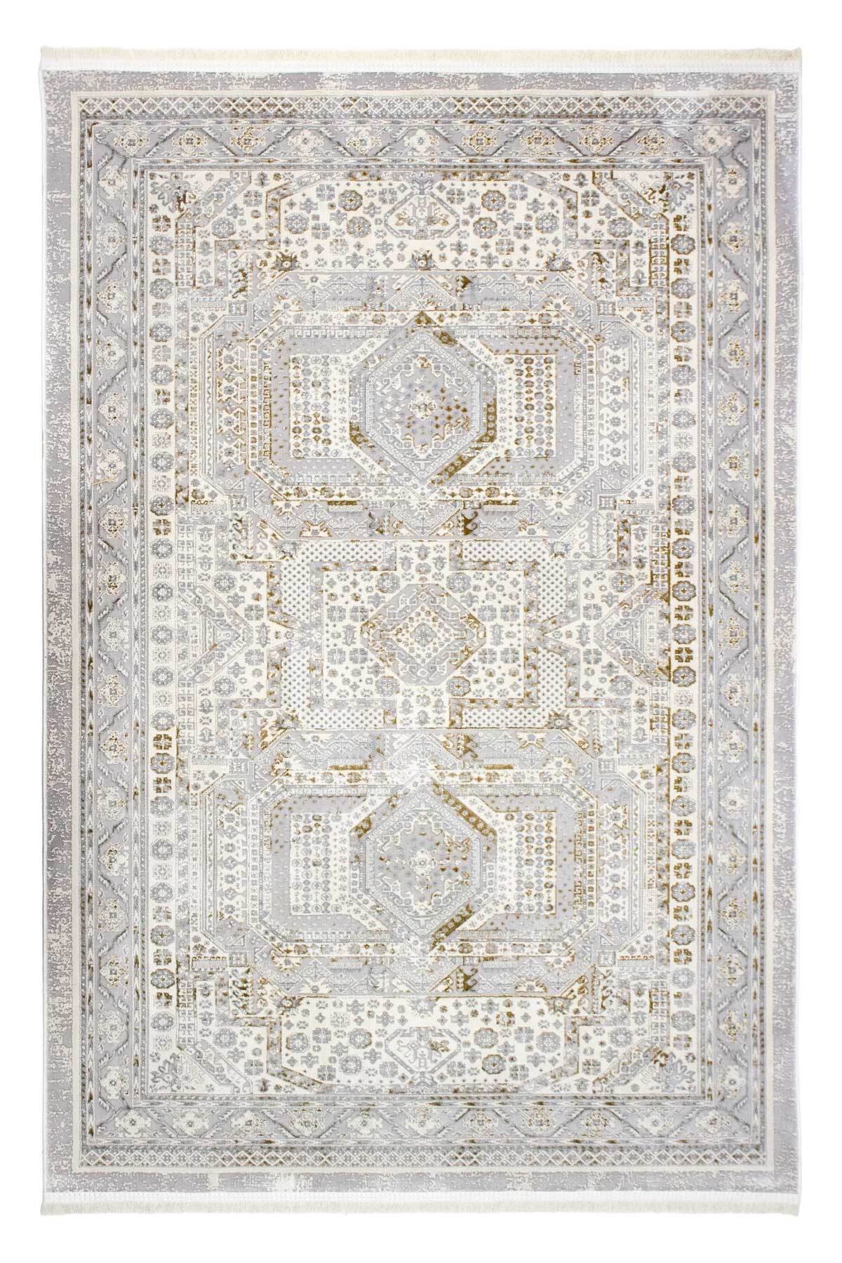 Serina Kadife Dokuma Halı | Kaymaz Tabanlı | Makinede Yıkanabilir | Modern Halı | Gold |SRN01