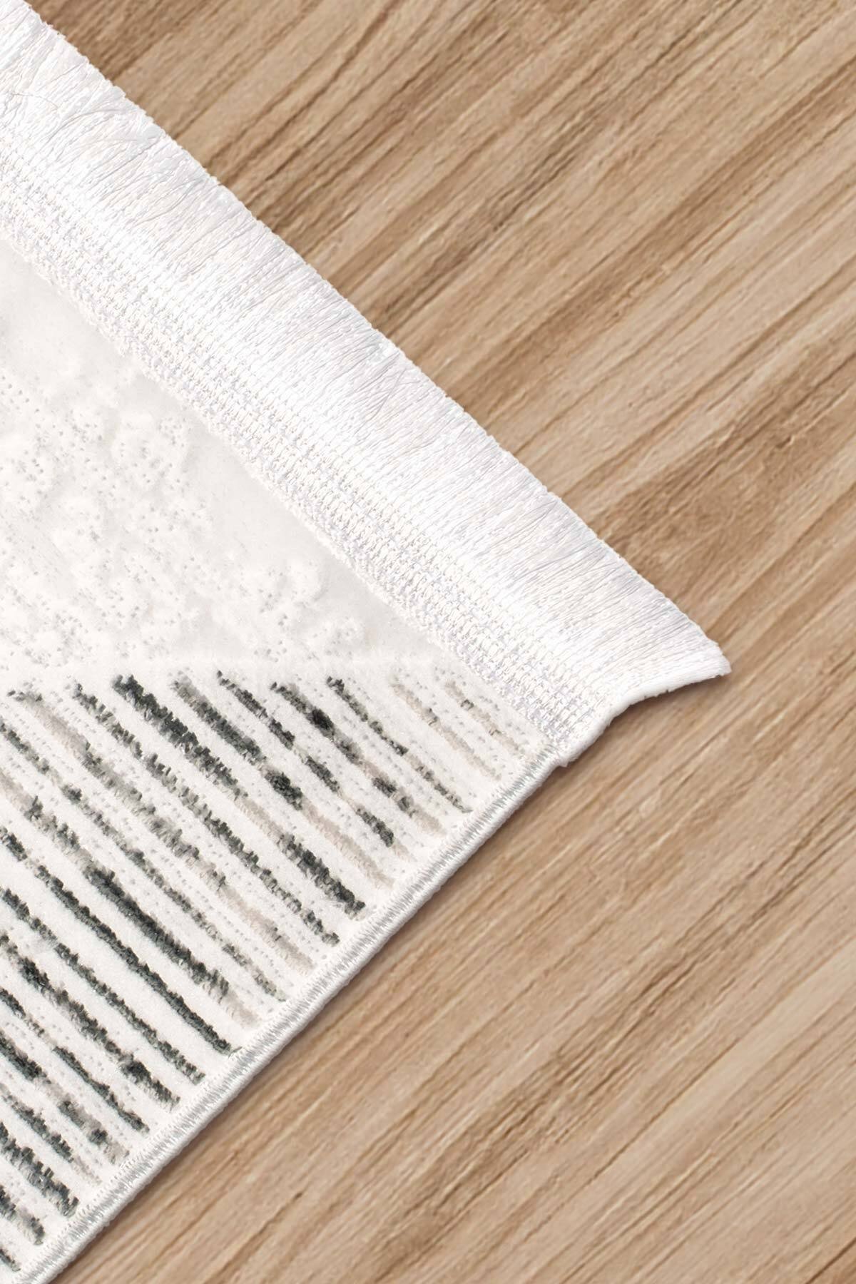 Serni Kadife Dokuma Halı |Kaymaz Tabanlı Makinede Yıkanabilir Halı |Modern Salon Halısı |Gold| SNI02