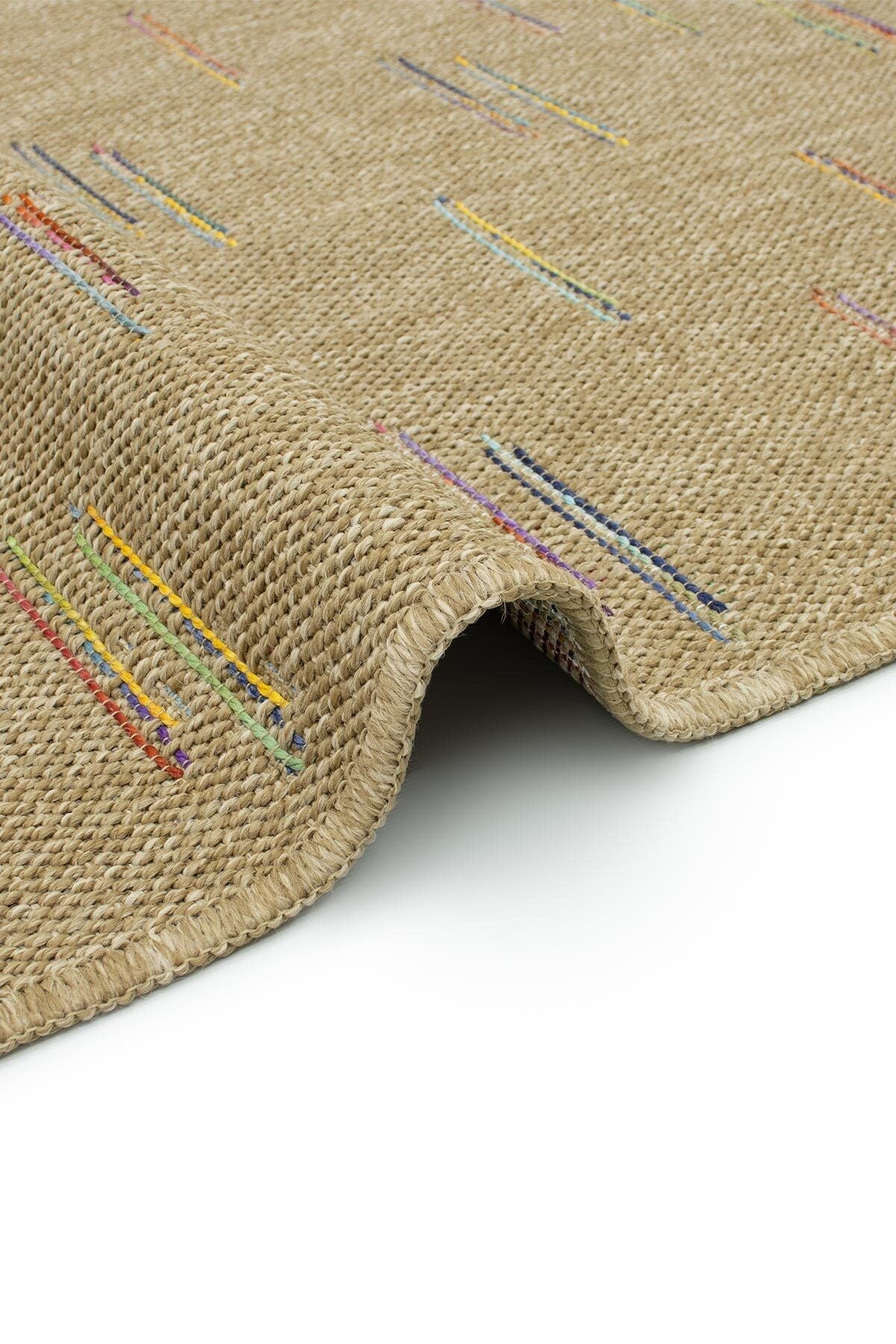 Sisal Vibe Hasır Dokuma Halı | Makinede Yıkanabilir | Kaymaz Tabanlı | Kolay Temizlenen Halı SSV01