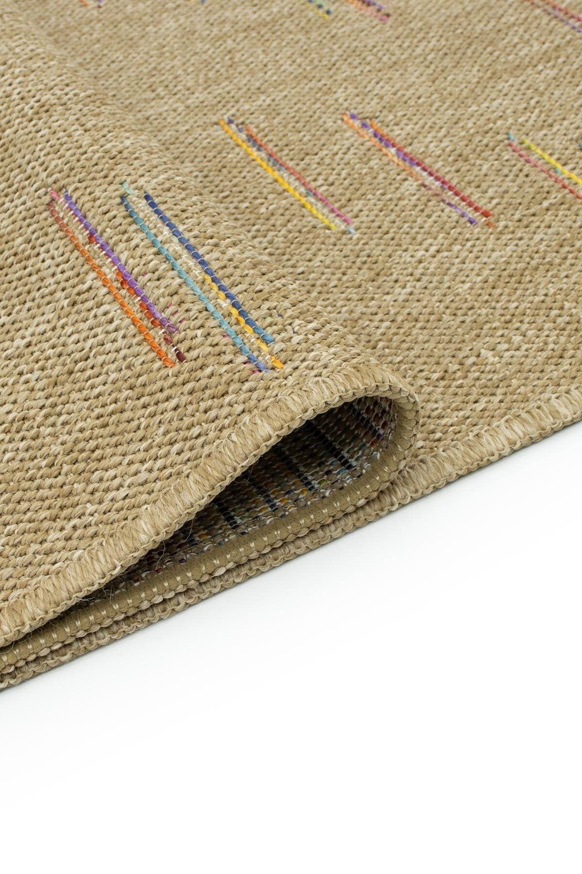 Sisal Vibe Hasır Dokuma Halı | Makinede Yıkanabilir | Kaymaz Tabanlı | Kolay Temizlenen Halı SSV01