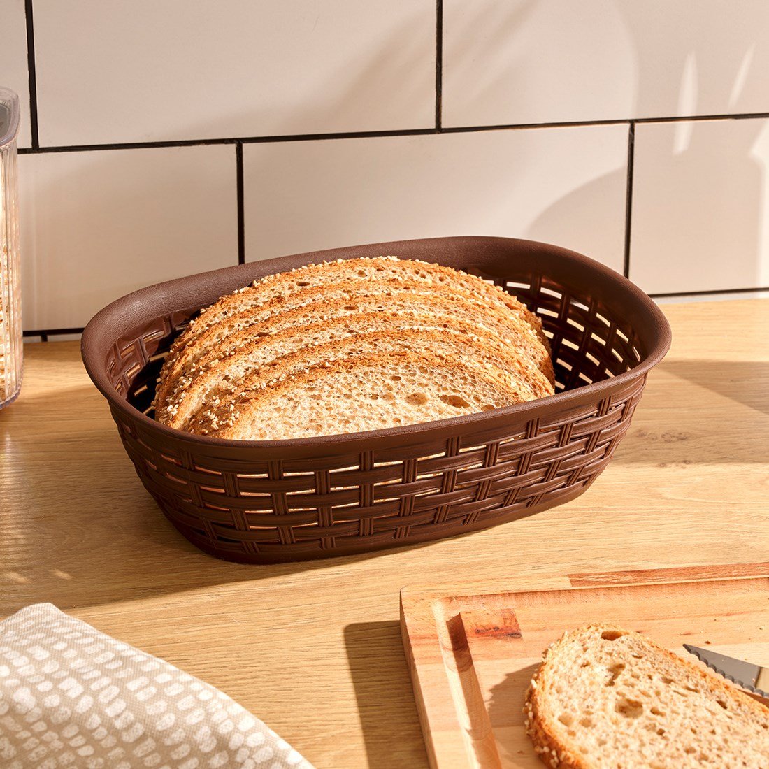2 L Rattan Ekmek Sepet