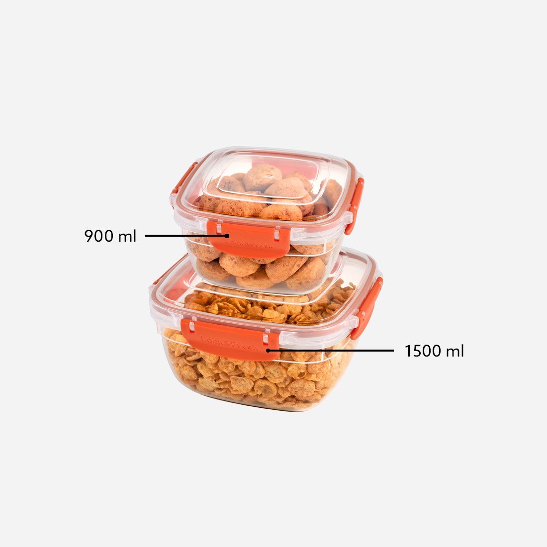 2 Parça Master Kare Set (900-1500 ml)
