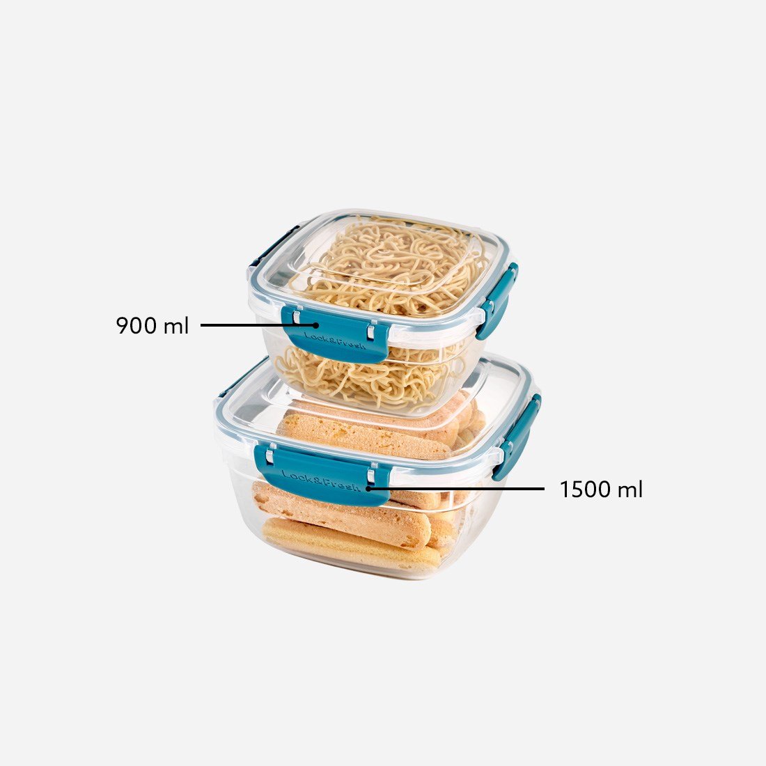 2 Parça Master Kare Set (900-1500 ml)