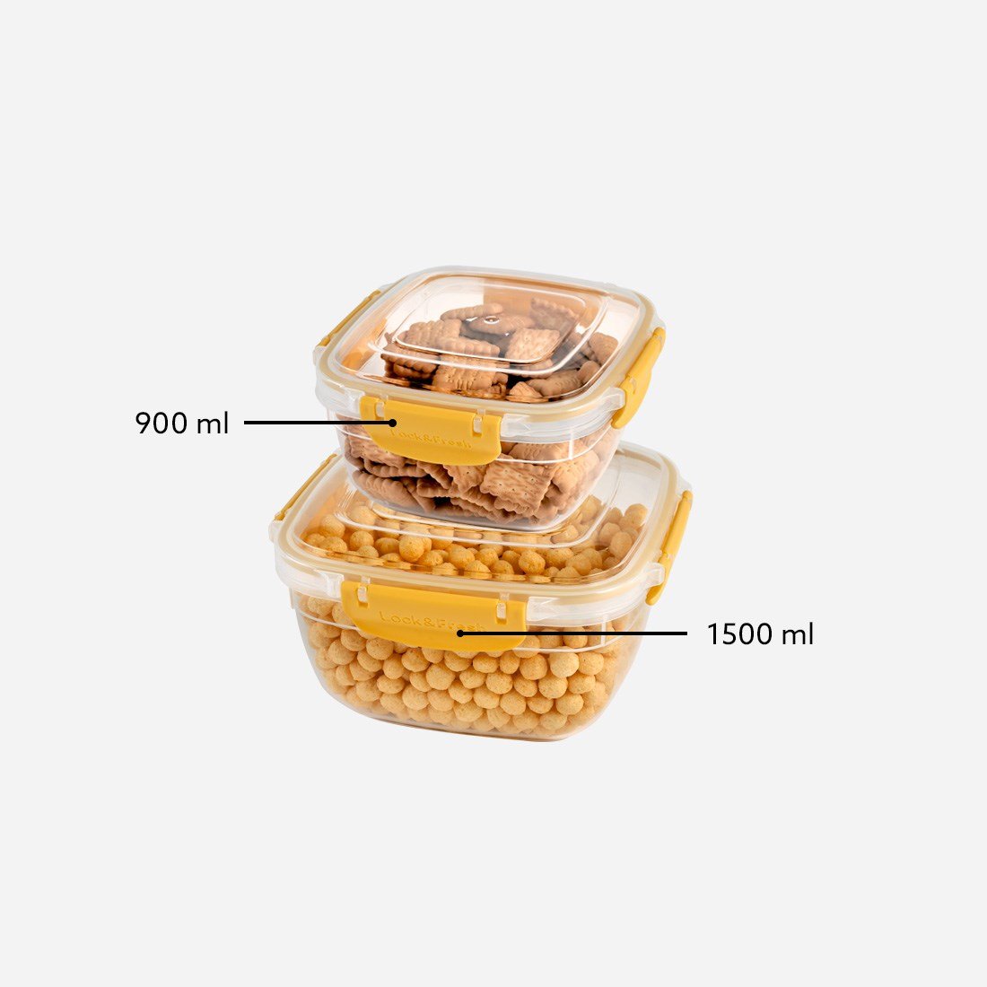2 Parça Master Kare Set (900-1500 ml)