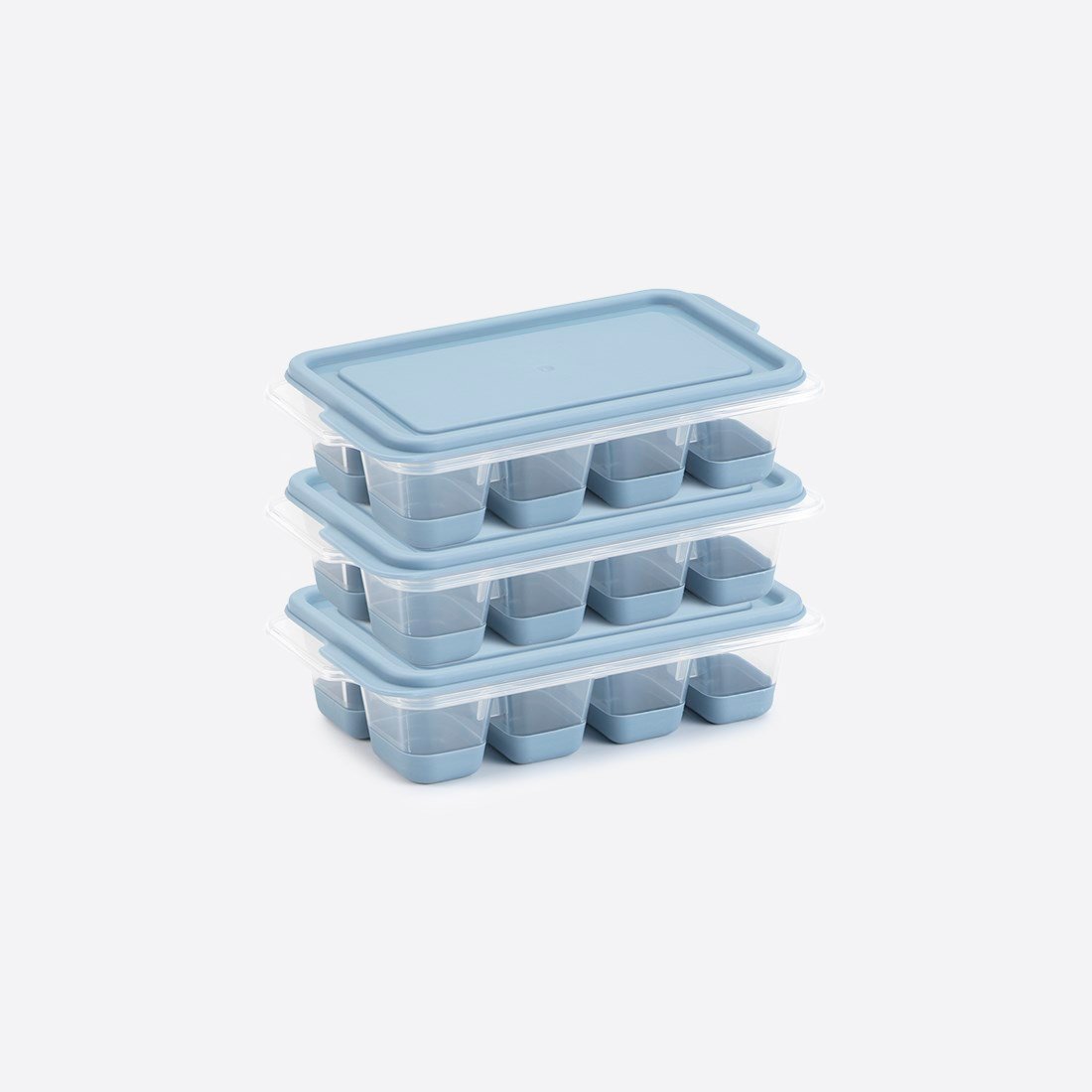 3 lü Mini Kapaklı Silikon Buzluk