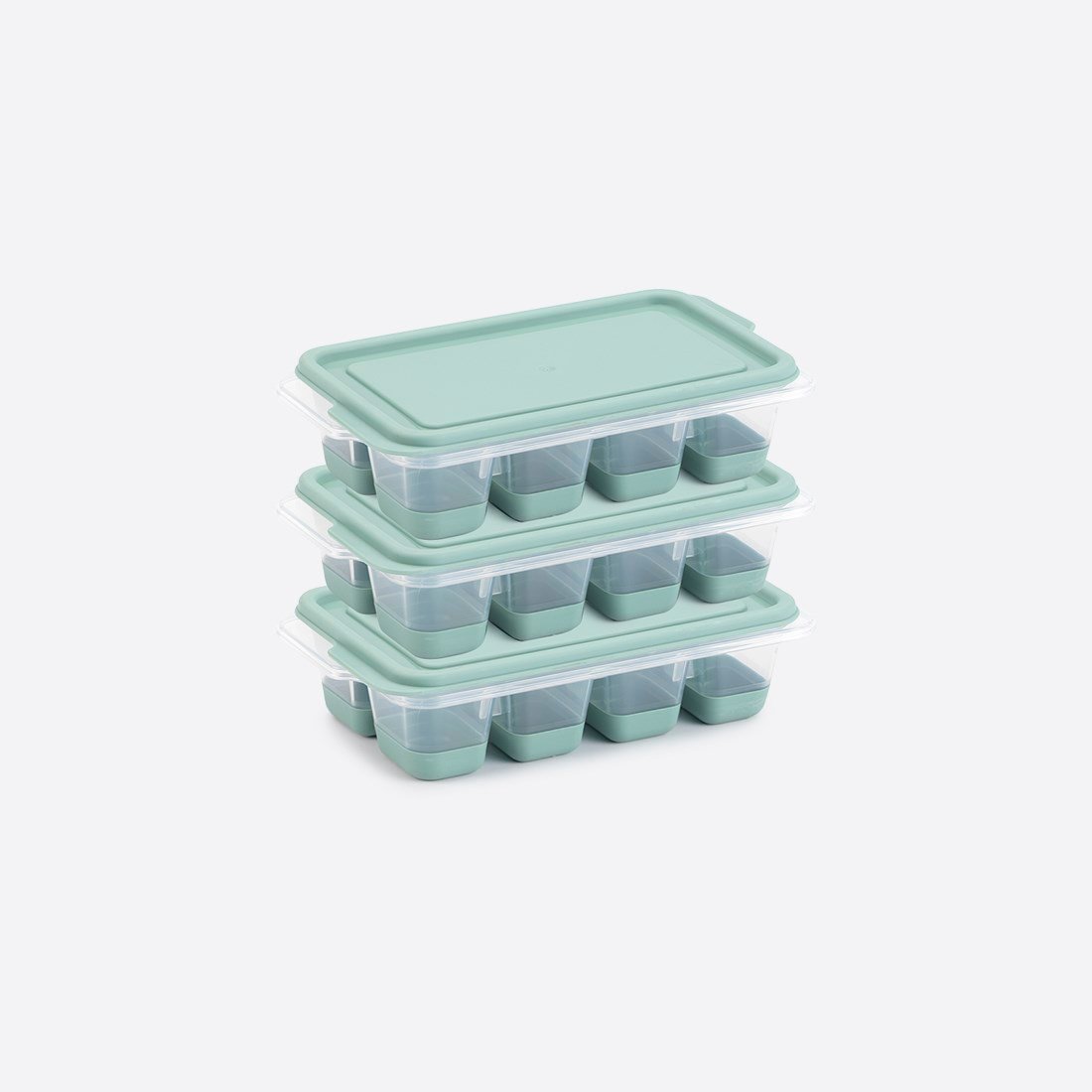 3 lü Mini Kapaklı Silikon Buzluk