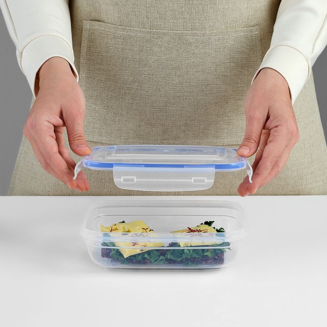 3 Parça Contalı Dikdörtgen Set (310-565-975 ml)