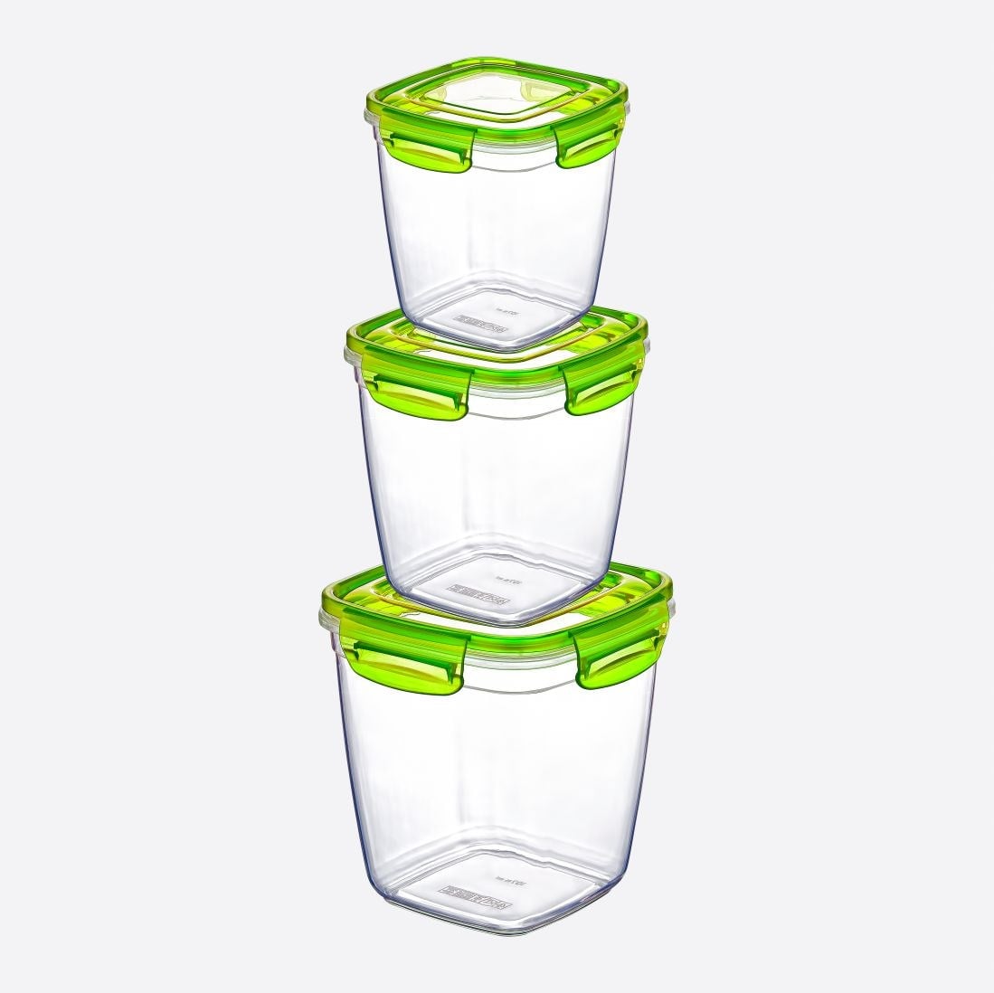 3 Parça Dikdörtgen Fresh Box Set (575-1075-1900 ml)