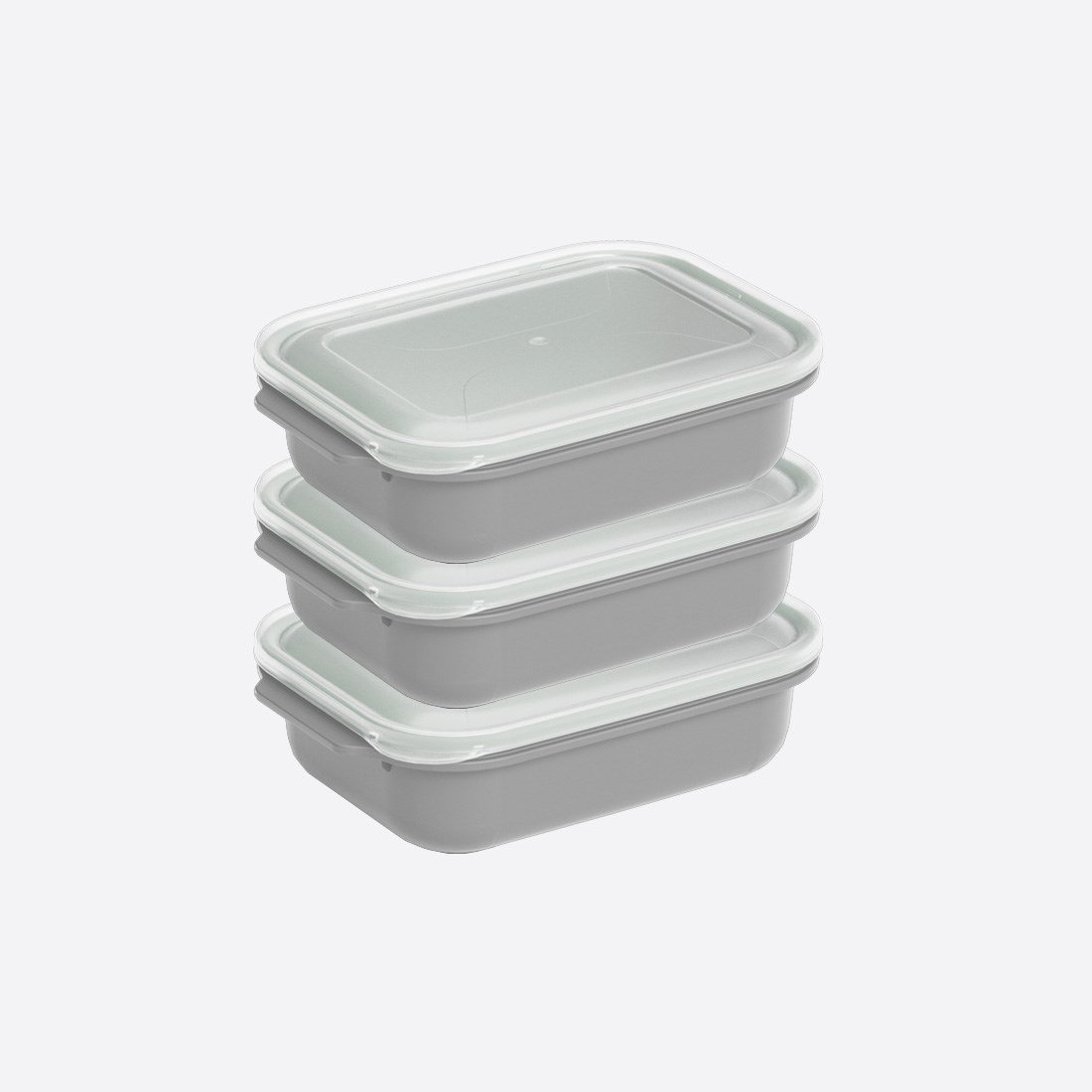 3 Parça Easy Keep Dikdörtgen Set ( 3 x 1300 ml )