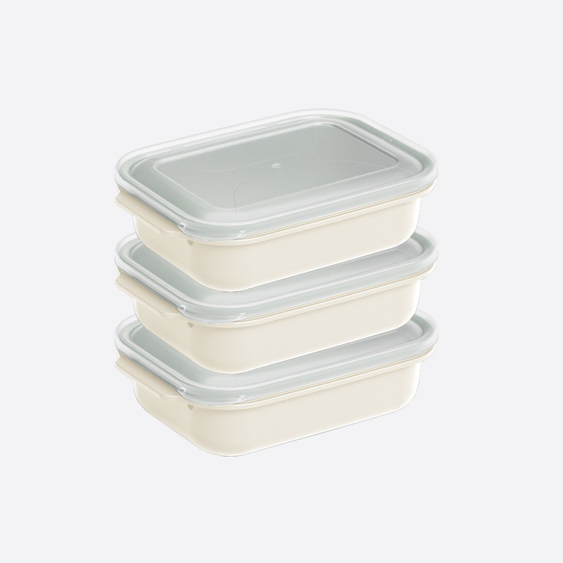 3 Parça Easy Keep Dikdörtgen Set ( 3 x 2500 ml )