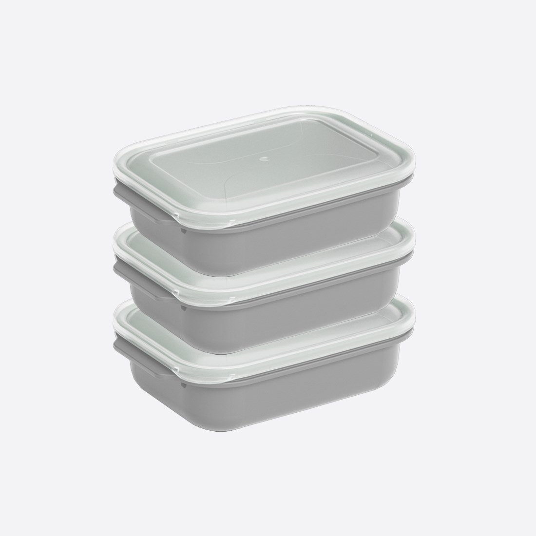 3 Parça Easy Keep Dikdörtgen Set ( 3 x 2500 ml )