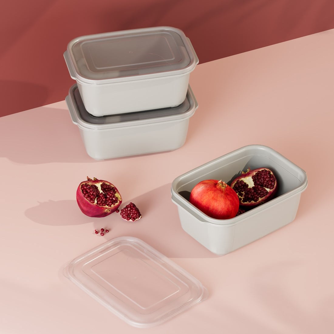3 Parça Easy Keep Dikdörtgen Set ( 3 x 3500 ml )