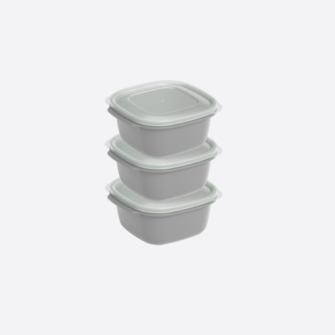 3 Parça Easy Keep Kare Set (3 x 550 ml)