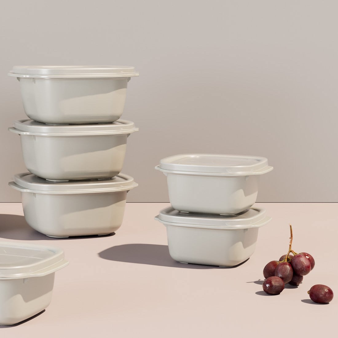 3 Parça Easy Keep Kare Set (550 x 1100 x 2200 ml)