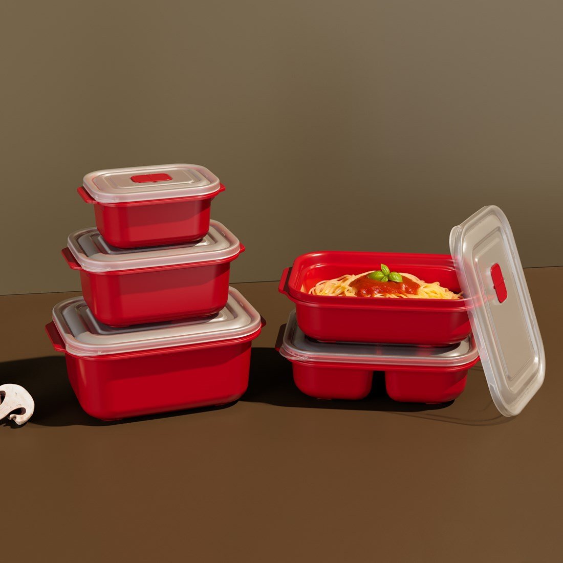 3 Parça Heat'n Go Dikdörtgen Set ( 3 x 1200 ml )