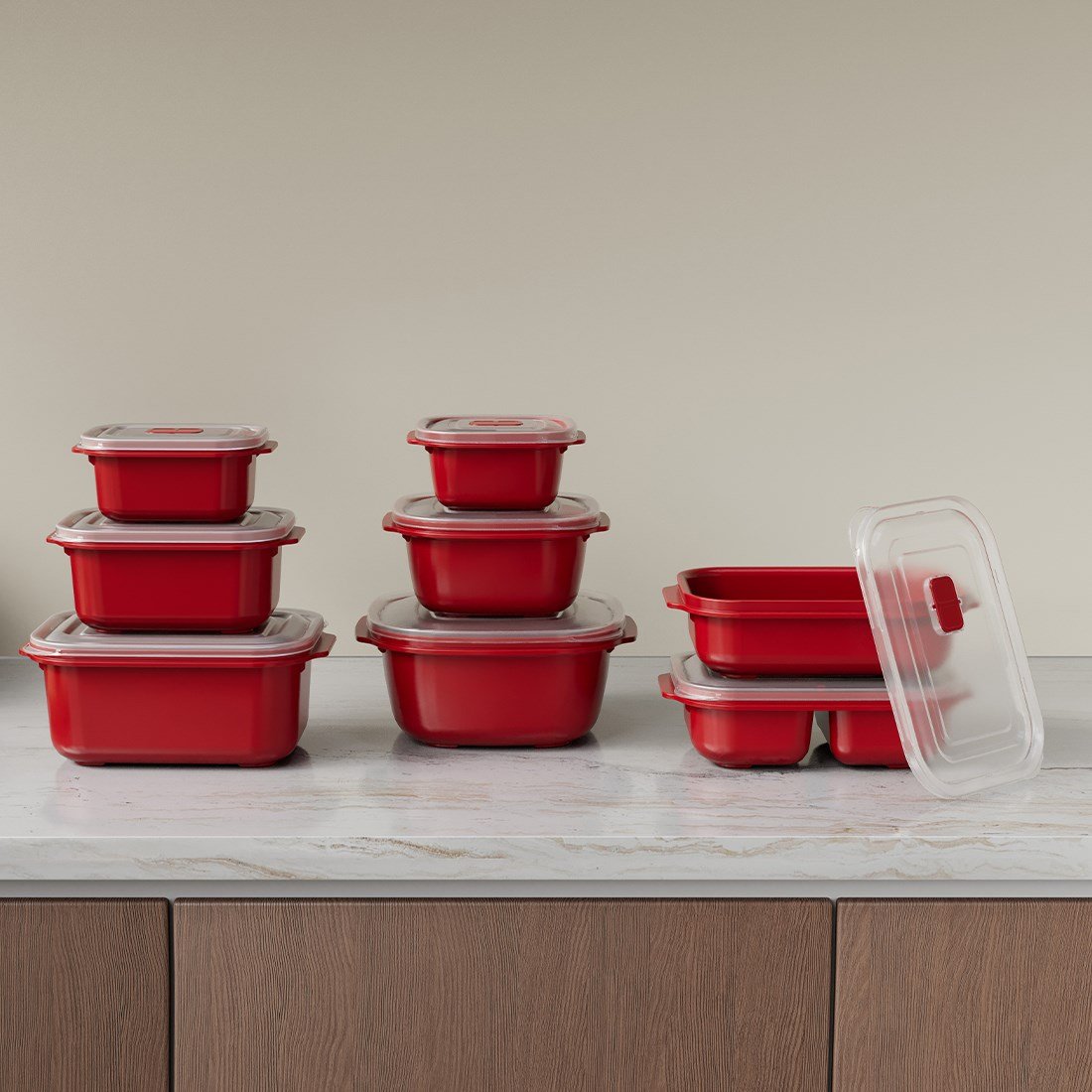 3 Parça Heat'n Go Dikdörtgen Set ( 3 x 1300 ml )