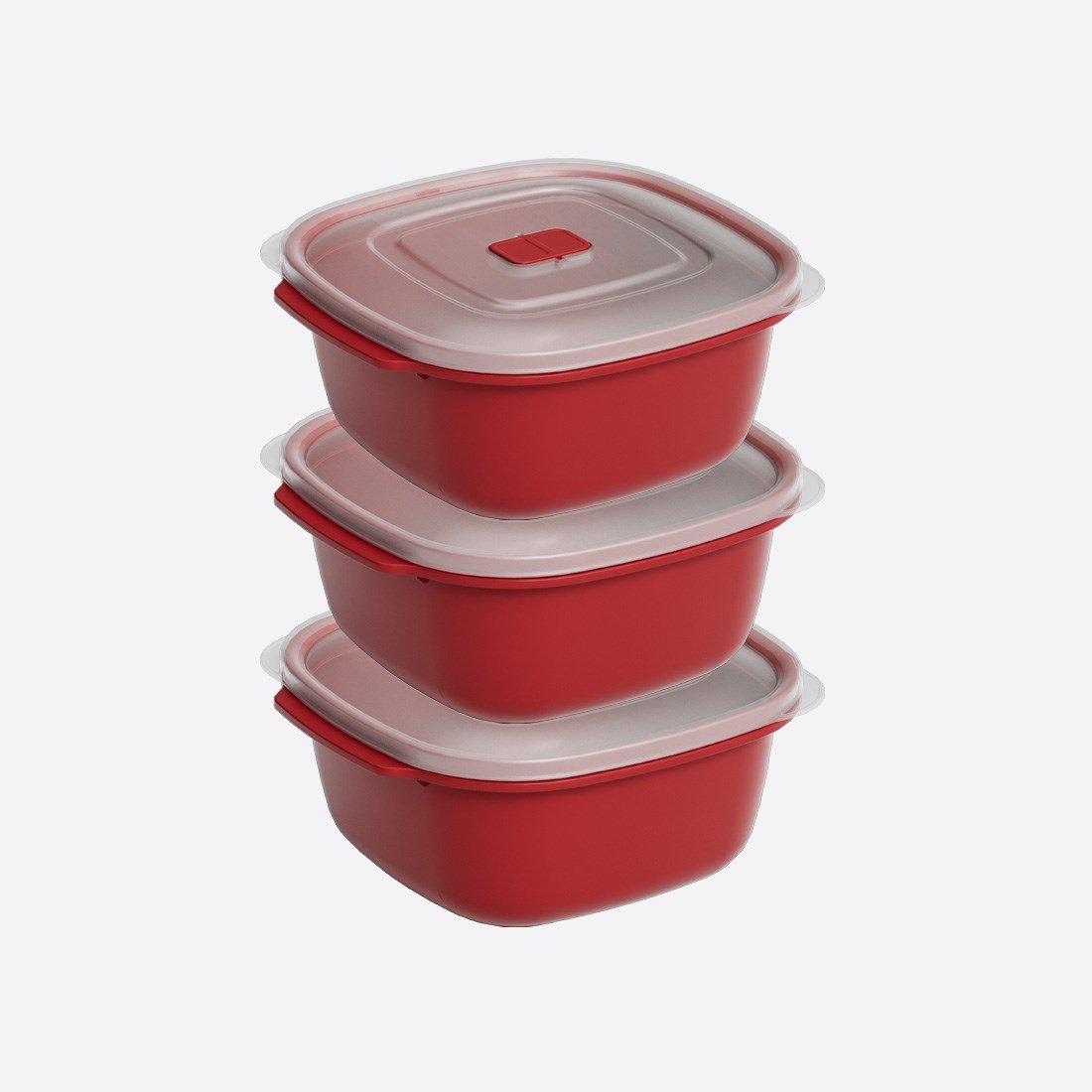3 Parça Heat'n Go Kare Set ( 3 x 2200 ml )
